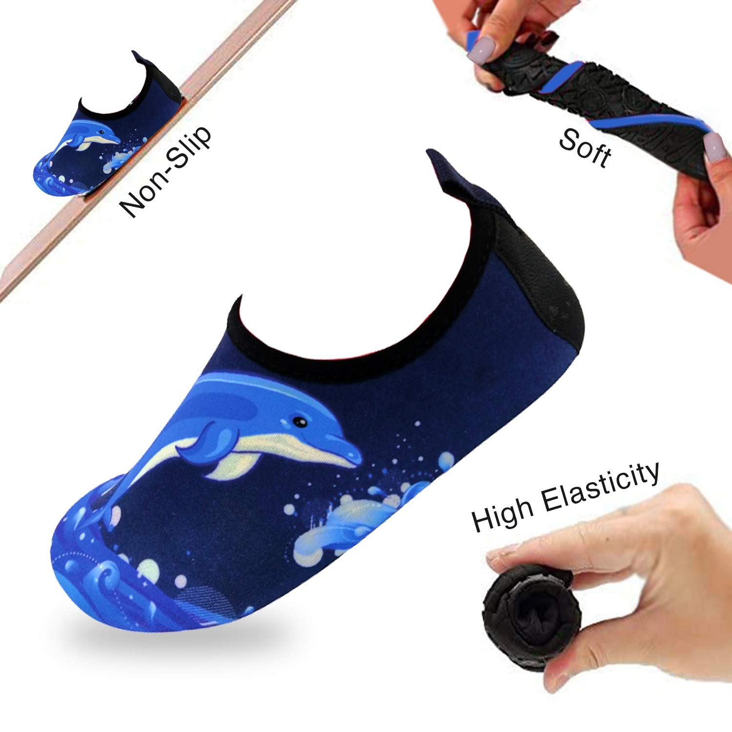 Quick-Dry Non-Slip Water Shoes for Kids & Toddlers - Lightweight Swim Shoes for Beach, Pool & Water Sports - Perfect for Summer, Sea & Outdoor Activities