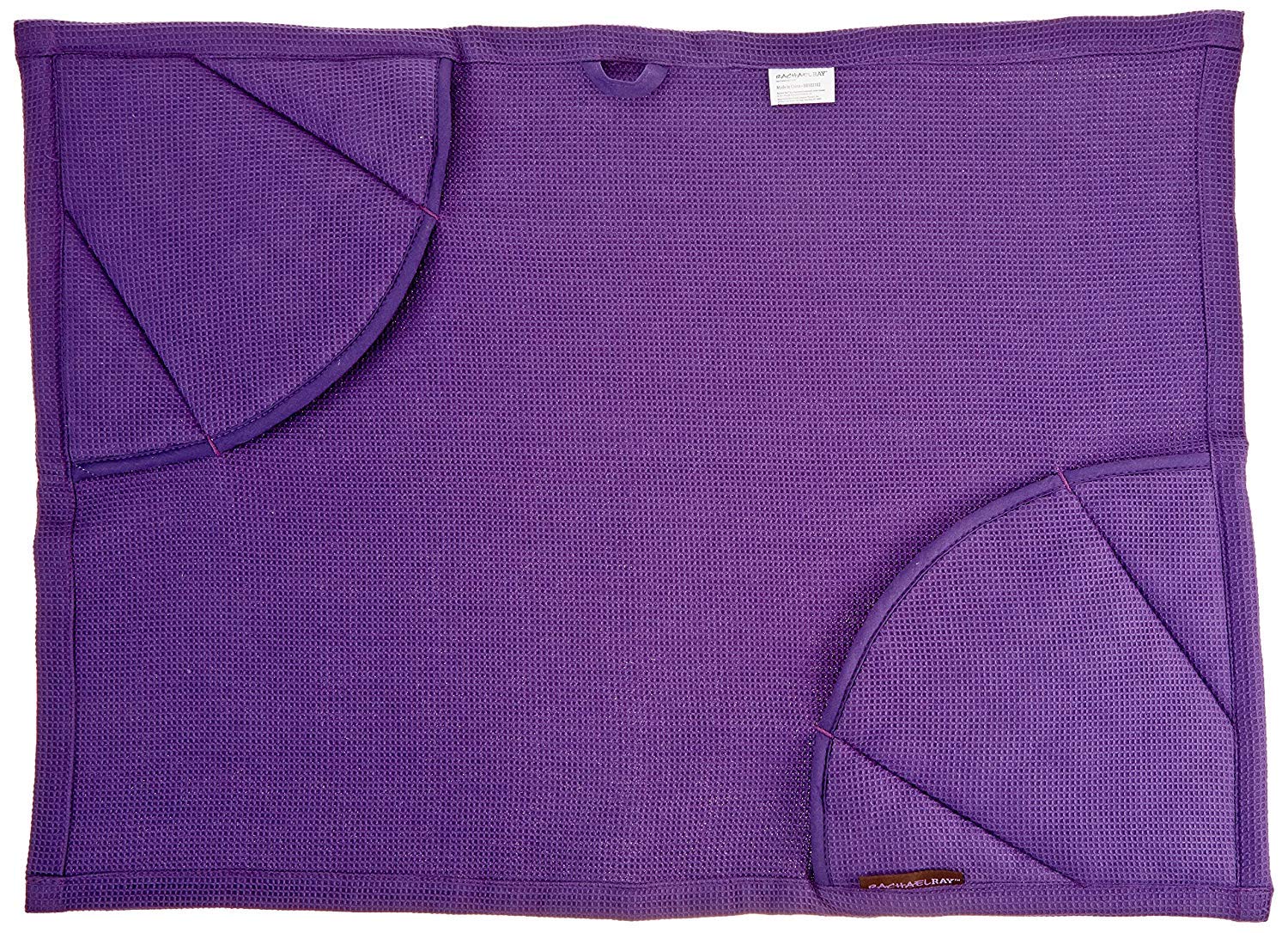 Rachael Ray 2-in-1 Kitchen Towel and Pot Holder Set of 2 - Heat Resistant Pockets for Hot Pans, Absorbent Dish Towels for Drying Dishes & Hands - Lavender - Perfect for Cooking, Baking & Kitchen Cleaning