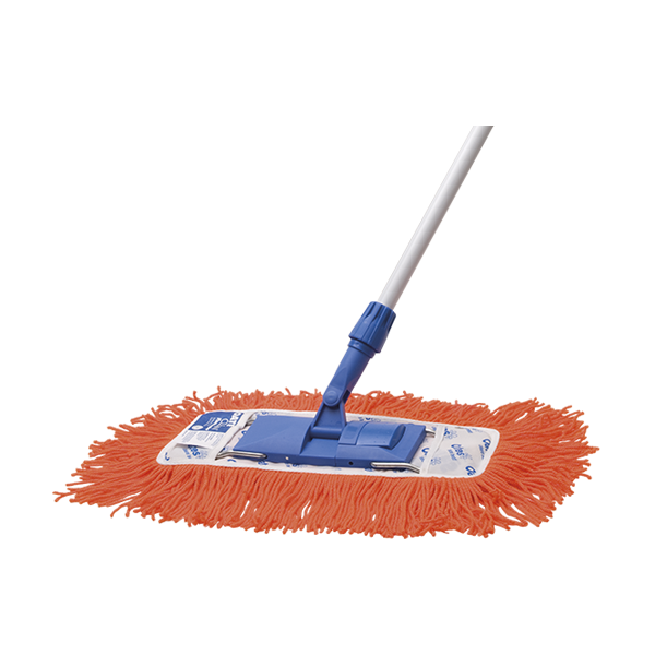 Oates Modacrylic Mops with 350mm Extension Handle - Durable Cleaning Mop for Home, Kitchen, and Commercial Use - Ideal for Floors, Tiles, and Hard Surfaces