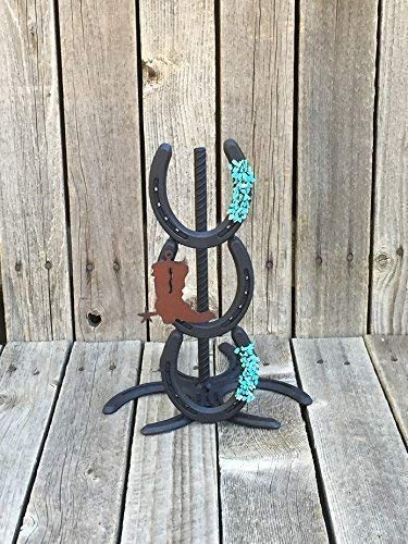 Stainless Steel Horseshoe Paper Towel Holder - Rustproof Kitchen Towel Rack for Farmhouse, Western, or Ranch Style Decor - Perfect for Kitchen, Bathroom, or RV Use