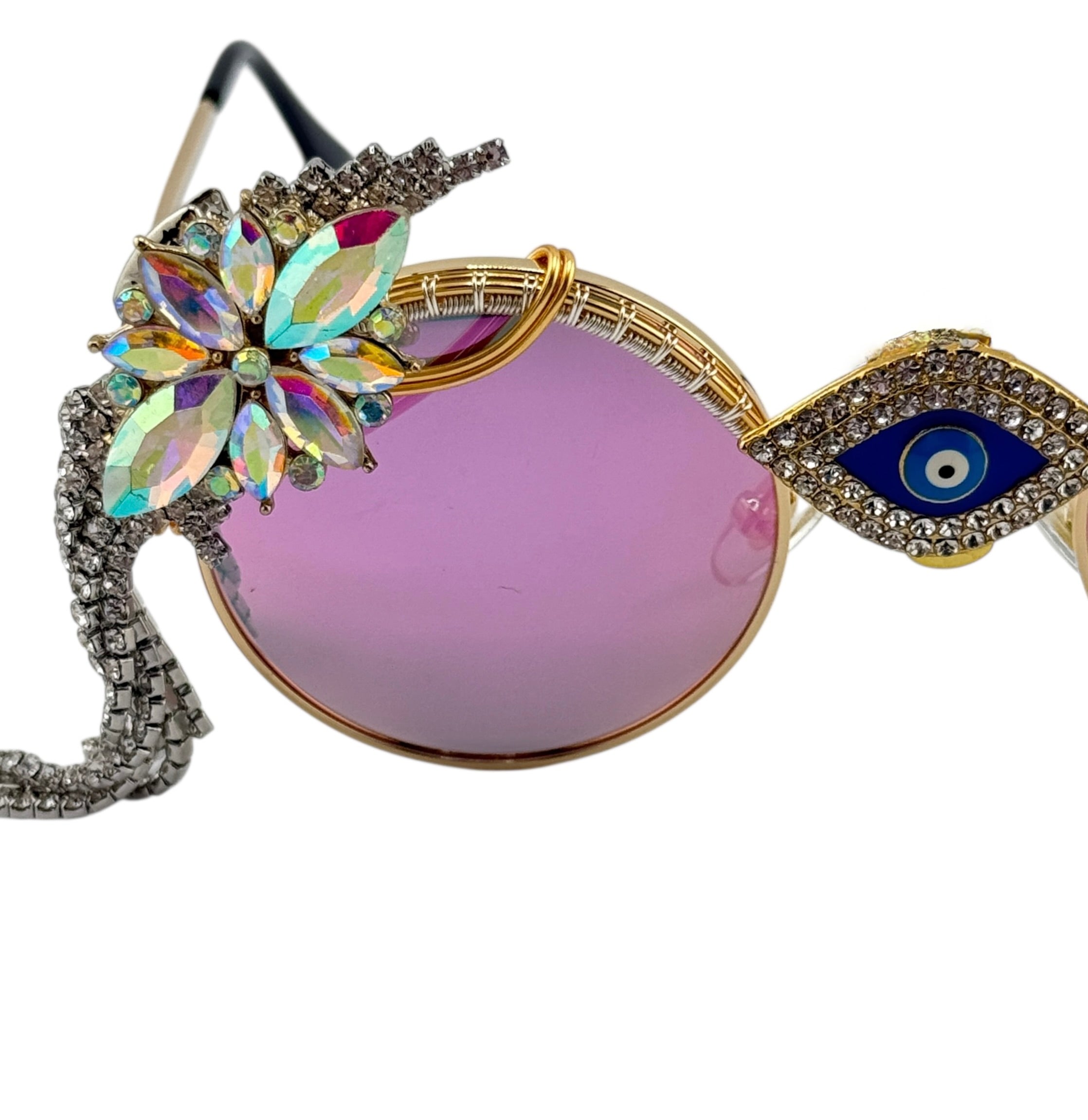 RAVE ROYALTY 1 of 1 SpunClips™ - Unique Hair Accessories for Rave, Festival & Cosplay - Perfect for EDM Events and Costume Parties