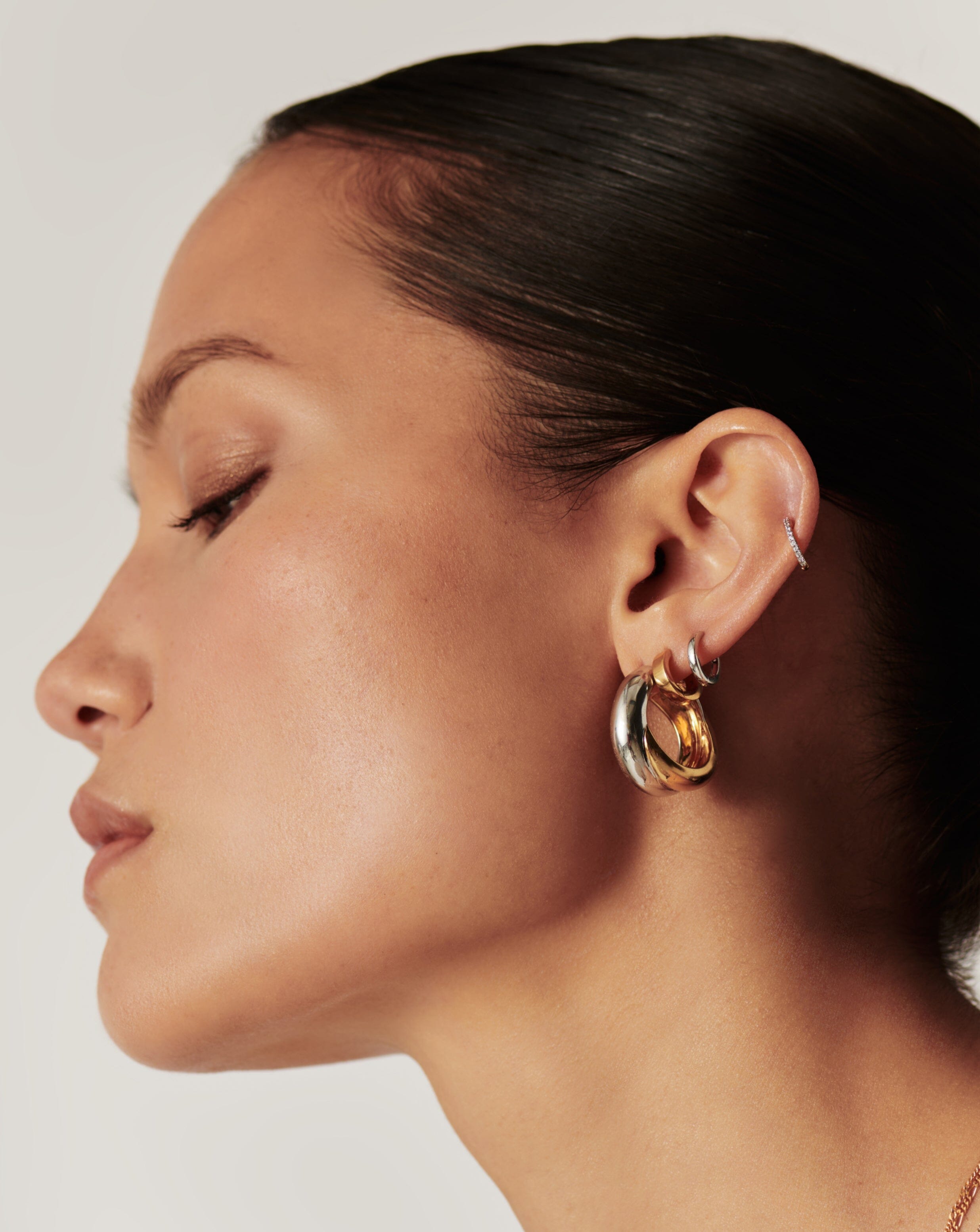 Classic Sterling Silver Mini Hoop Earrings for Women | Dainty Tunnel Hoops | Everyday Wear, Gift Giving & Special Occasions