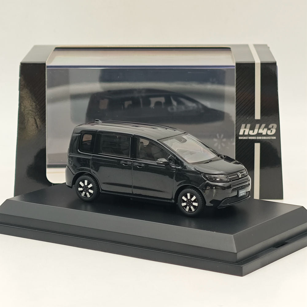 1/43 Scale Honda FREED Crystal Black Pearl Diecast Model Car by Hobby Japan - HJ431009BK - Collectible Miniature Vehicle for Display & Gifts