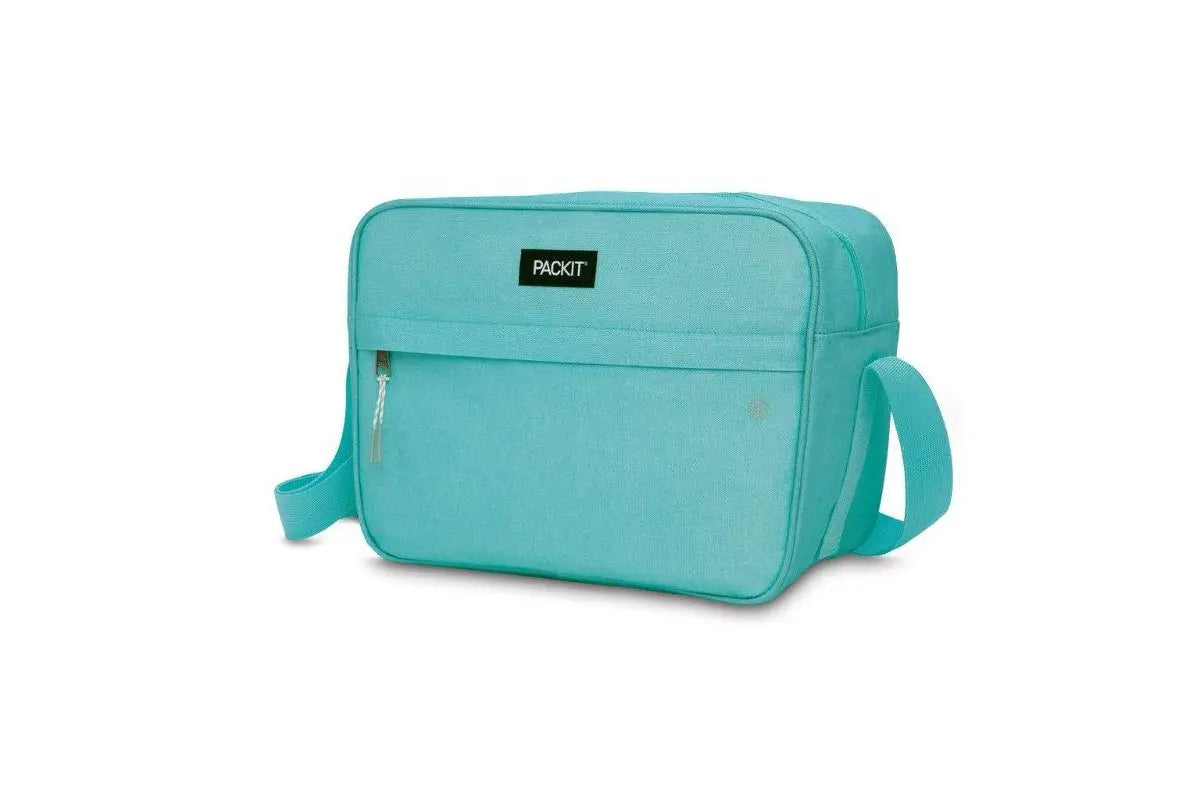 Packit Freezable Lunch Box Cooler Bag - Insulated Reusable Zuma Lunch Tote for Work, School & Picnics - Mint Green