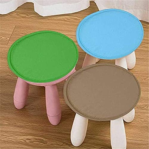 RAILONCH Round Seat Cushions for Indoor & Outdoor Use - 38cm Diameter Chair Pads (Set of 4, Brown) - Perfect for Garden, Patio, Dining Room, and Living Room Furniture