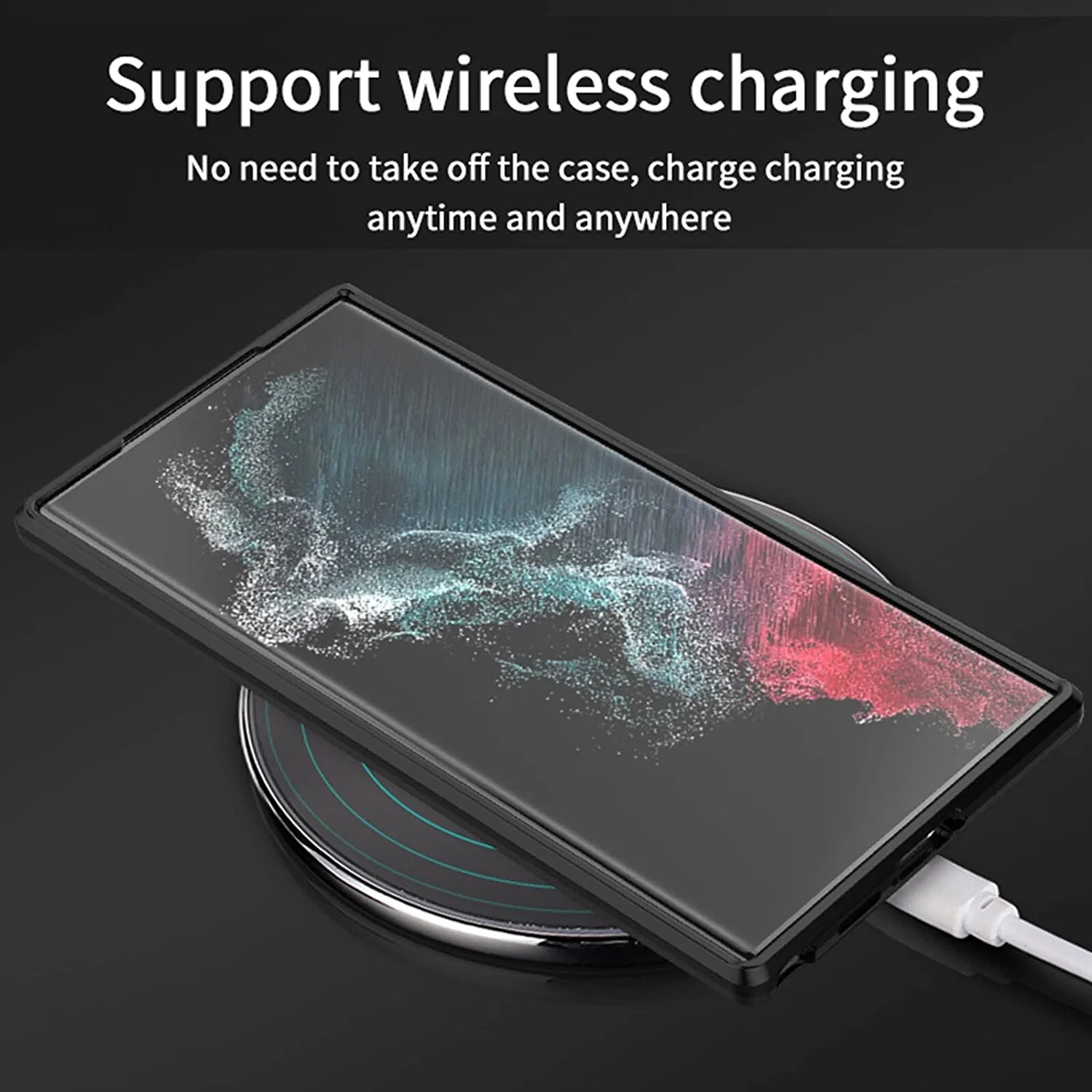 Samsung Galaxy S23 Ultra Kickstand Case - Shockproof Protective Cover with Built-in Stand for Hands-Free Viewing - Perfect for Watching Videos, Gaming, and Video Calls