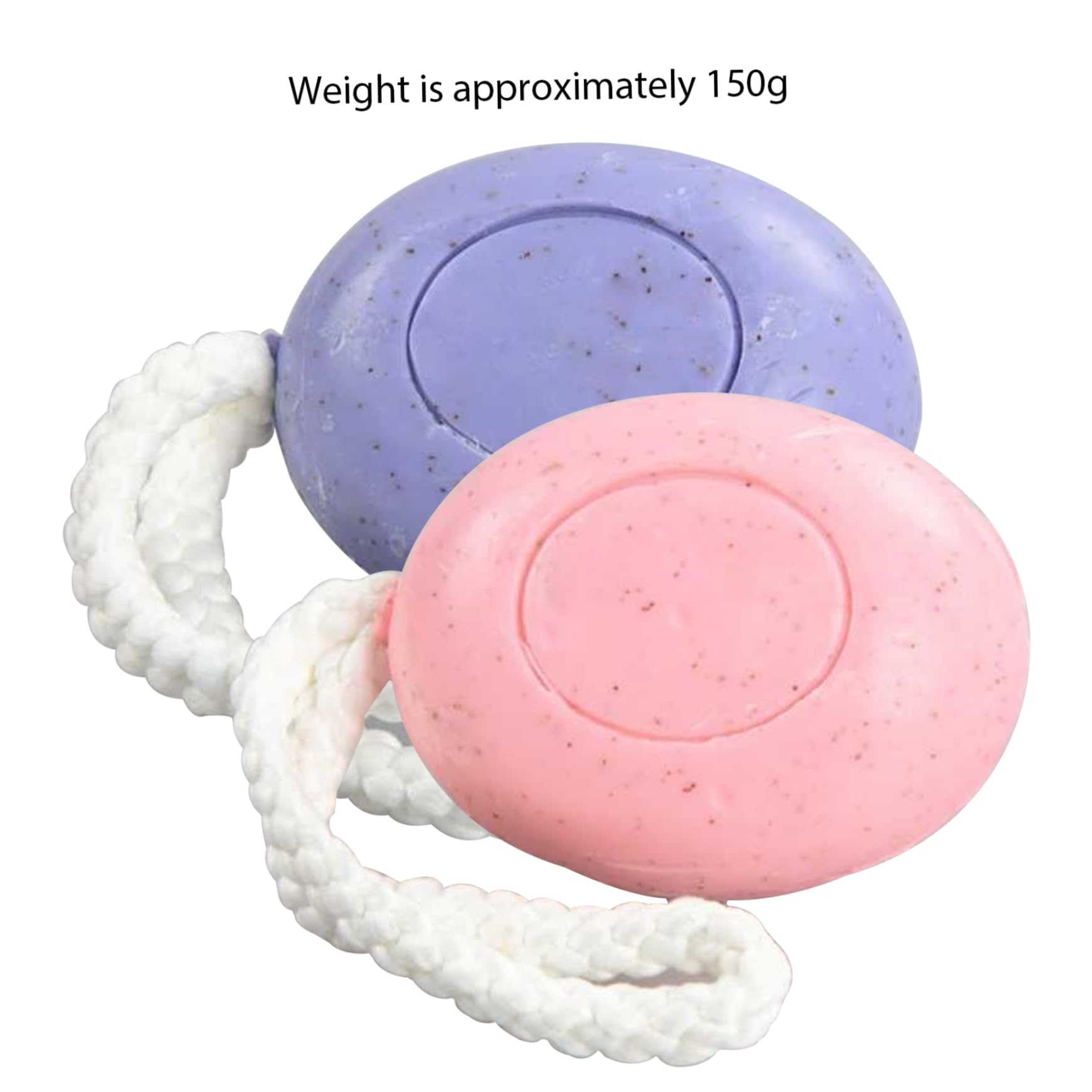 2-Pack Natural Fragrance Soap on a Rope - 150g Moisturizing Face & Hand Soap with Oil Control & Exfoliating Benefits for Men & Women - Perfect for Shower, Bath & Travel