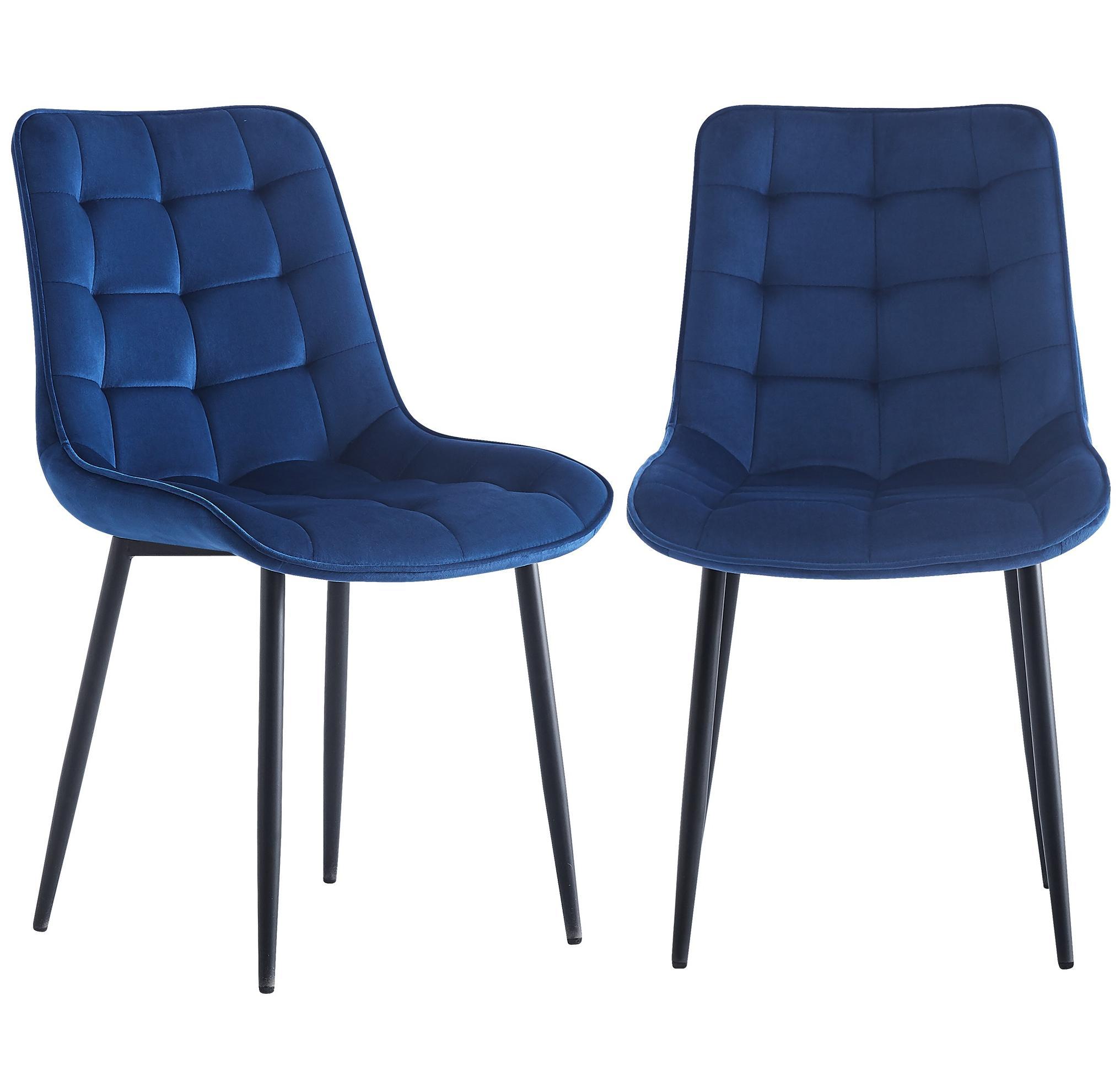 Modern Blue Dining Chairs Set of 2 - Contemporary Style with Advanced Technology - Perfect for Restaurants, Cafes, Bars, Offices & Living Rooms - Easy Assembly & Sturdy Design - Ideal for Home Dining & Commercial Spaces