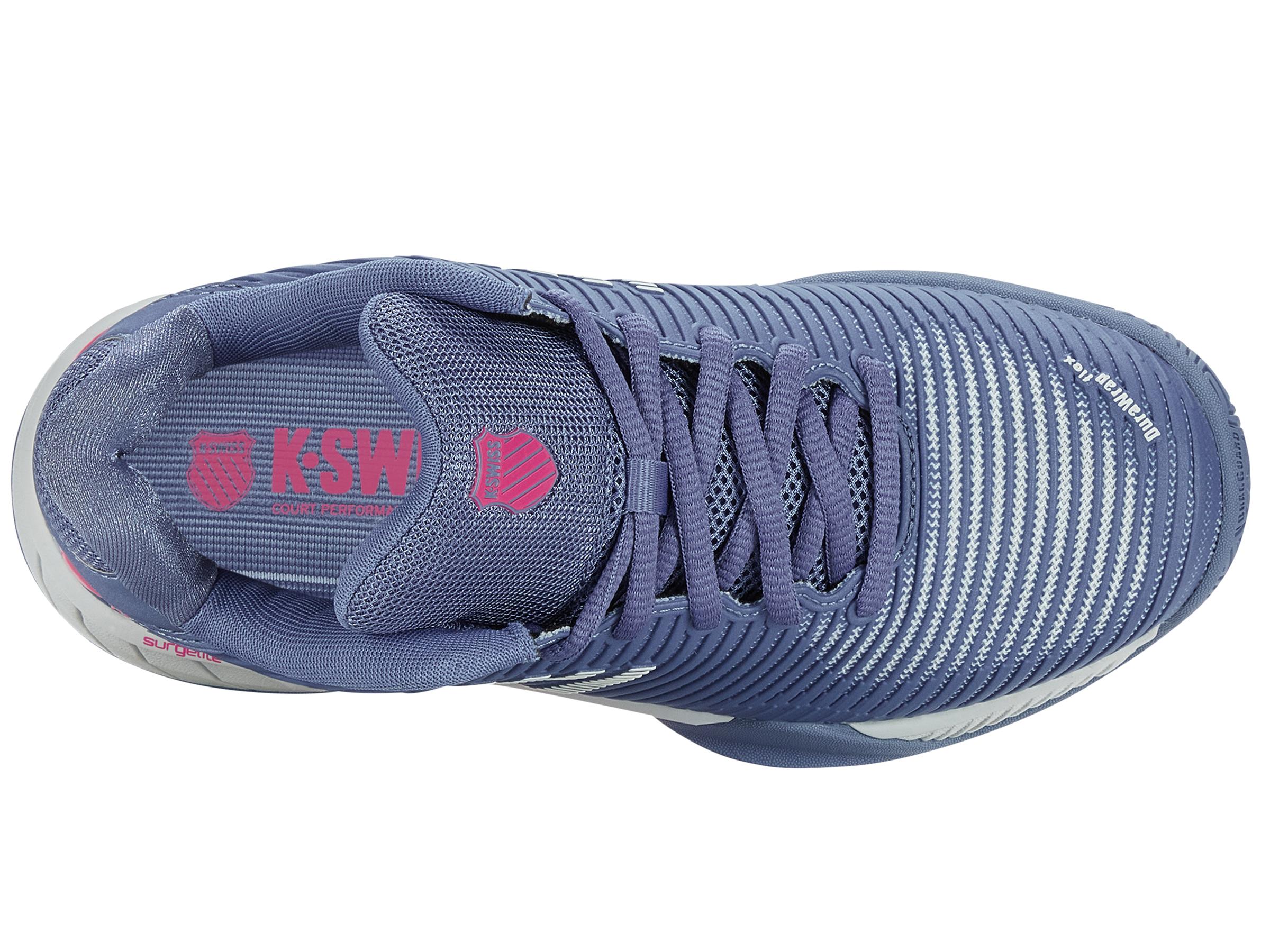 Hypercourt Express 2 Tennis Shoes - Infinity/Blue Blush/Carmine Rose Color | Lightweight & Durable for Women's Tennis & Casual Wear | Perfect for Court Play, Gym Workouts & Everyday Fashion