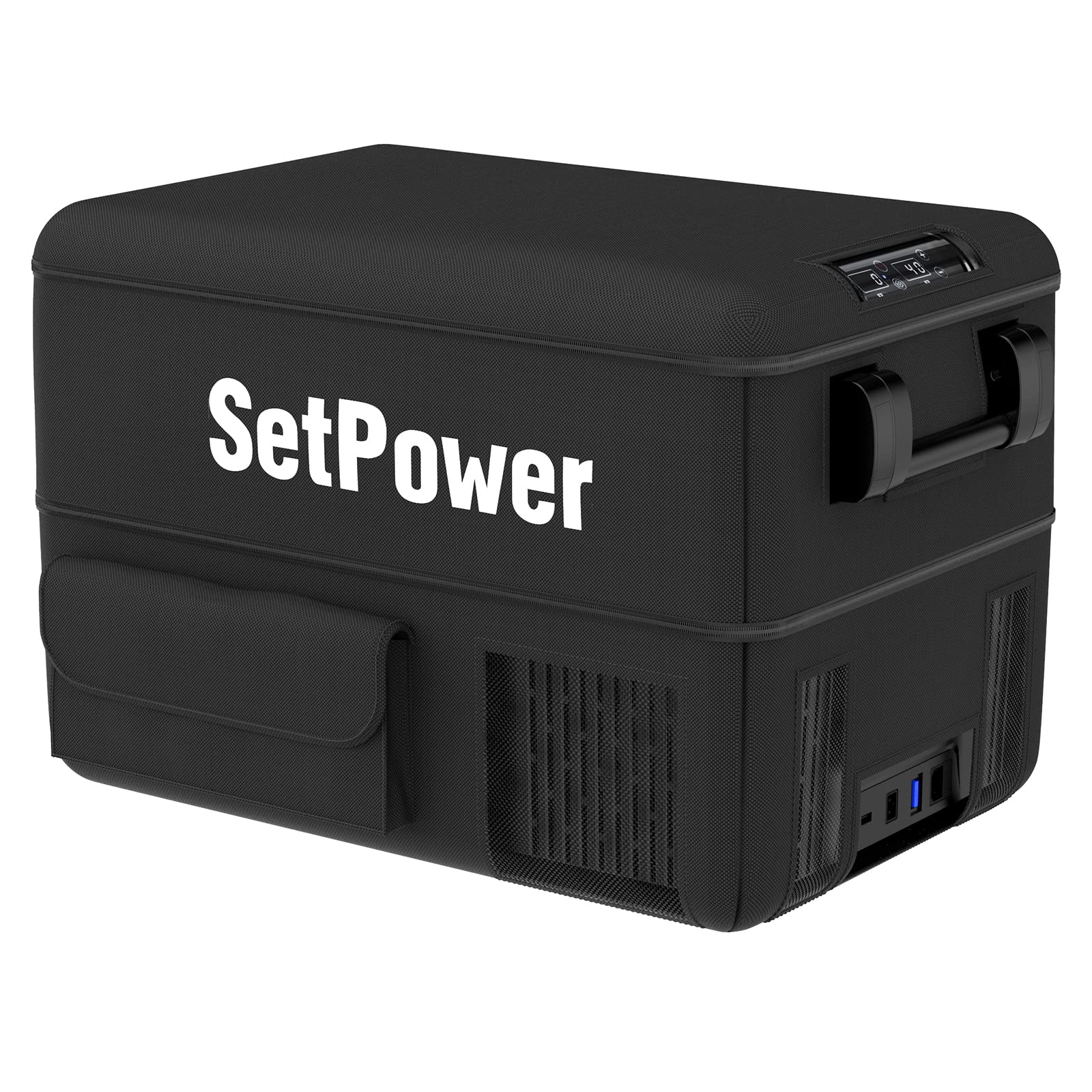 SetPower Insulated RV Refrigerator Cover - Protective Transit Bag for RV45D & RV60D Models | 12V Portable Fridge Cover for Camping, Road Trips & Outdoor Adventures