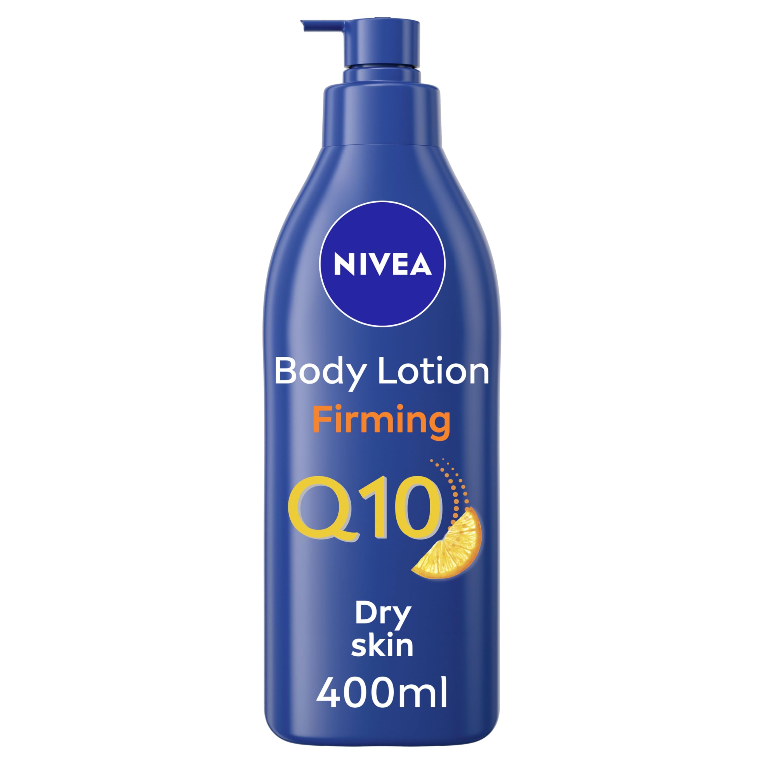 NIVEA Q10 Firming Rich Body Lotion with Vitamin C & Collagen Booster (400ml) - 72H Moisturizing Cream for Dry Skin - Anti-Aging & Skin Tightening Body Care - Perfect for Daily Hydration & Nighttime Skin Repair