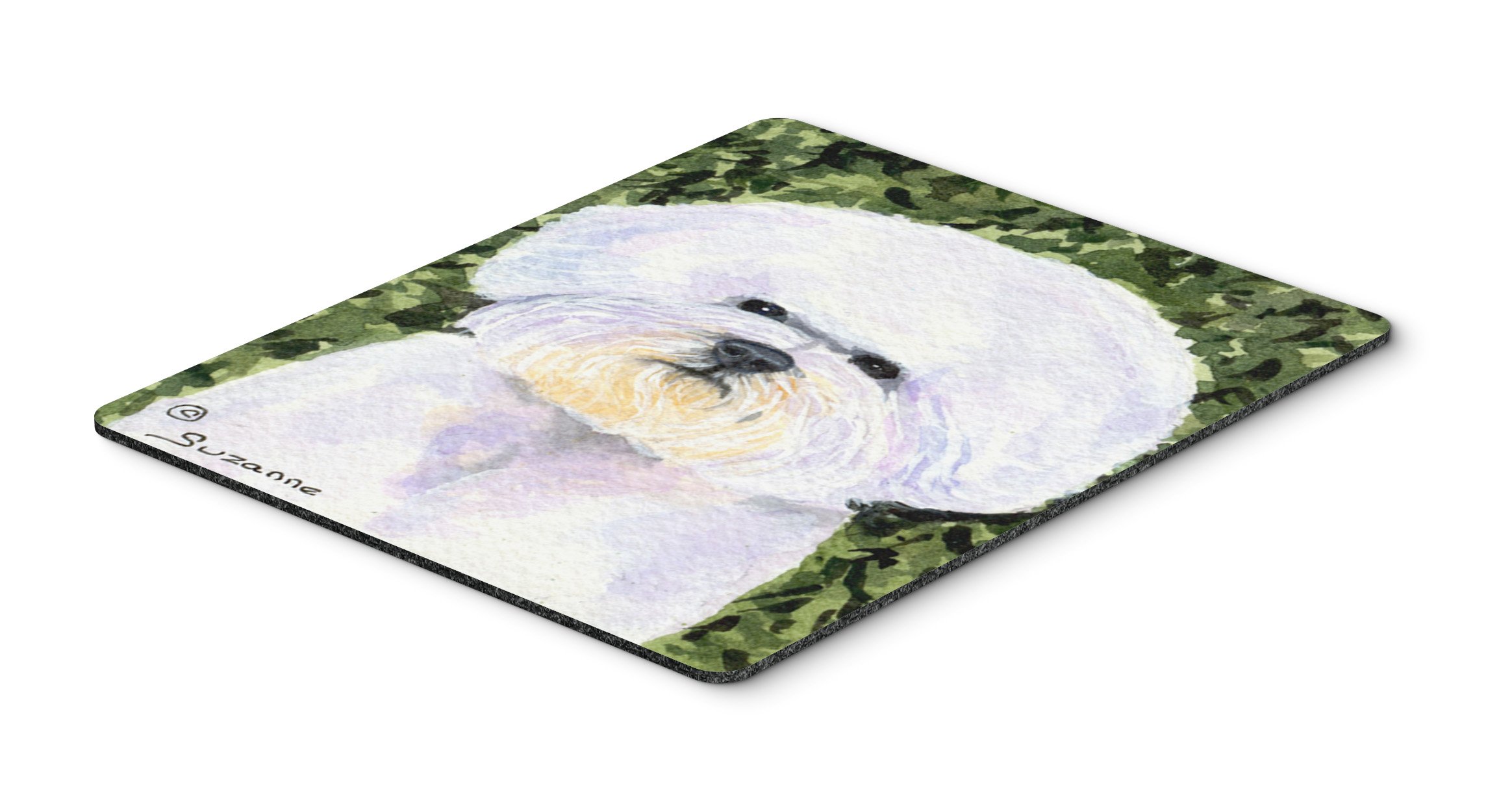 Bichon Frise Mouse Pad - Large Washable Non-Slip Desk Mat for Home Office, Gaming & Computer Work | Caroline's Treasures SS8829MP | Perfect for Laptops, Hot Pads & Trivets