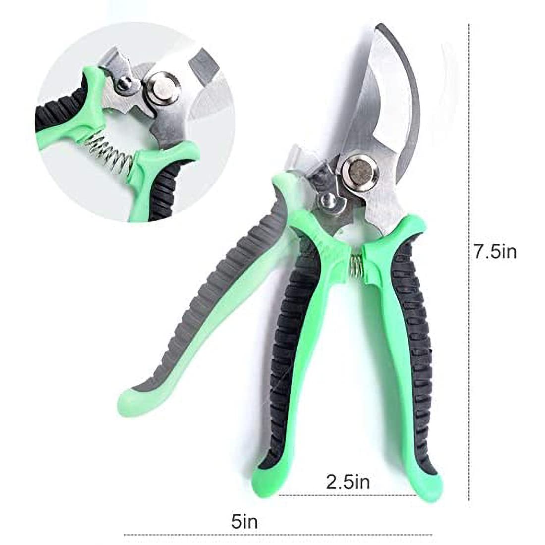 Premium Stainless Steel Garden Pruning Shears - Bypass Pruners for Branches, Twigs, Flowers & Fruit Plants - Ergonomic Design for Gentle Trimming - Perfect for Gardening, Landscaping & Outdoor Plant Care