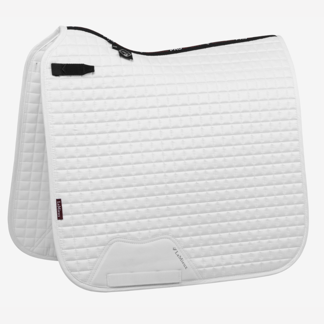 Premium LeMieux Suede Dressage Square Saddle Pad for Horses - Comfortable & Breathable Riding Pad for Training & Competition - Perfect for English Equestrian Riders