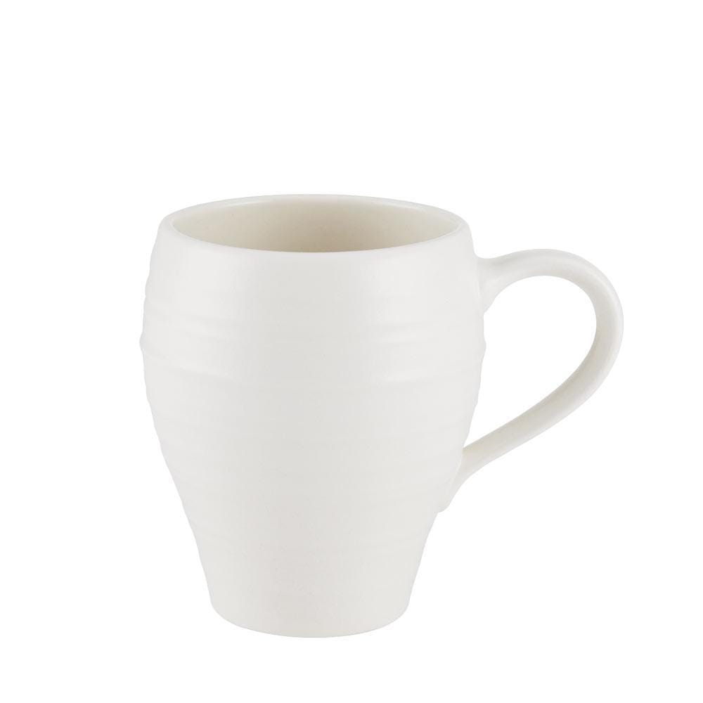 16-Piece Swirl White Dinnerware Set - Service for 4, Elegant Porcelain Plates, Bowls & Mugs - Perfect for Family Dinners, Entertaining Guests & Restaurant-Style Dining