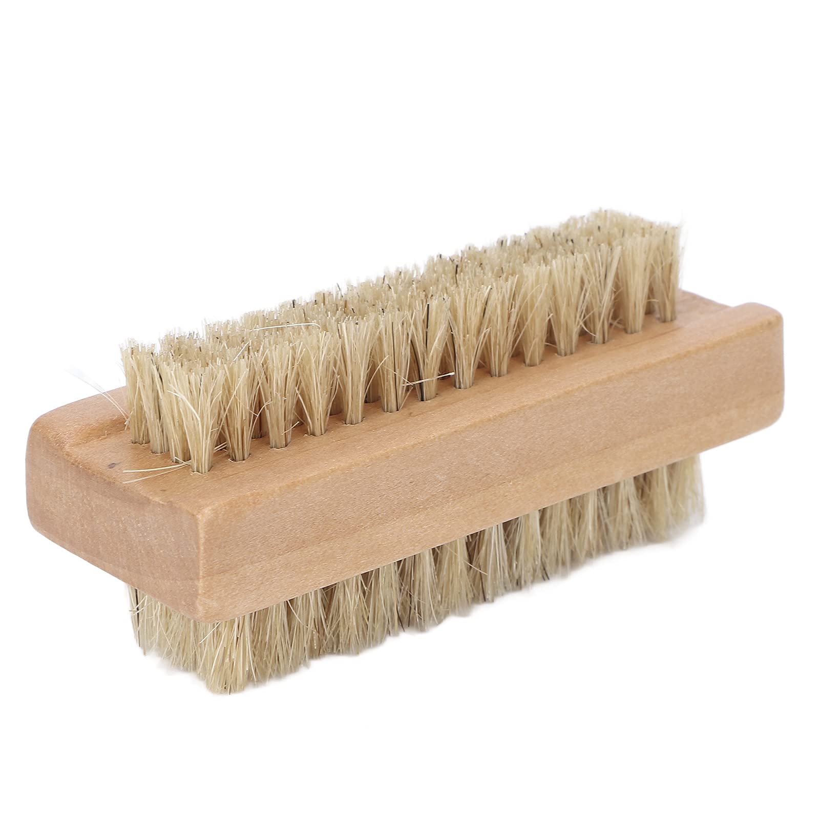 Double-Sided Wooden Nail Cleaner Brush for Manicure & Pedicure - Cuticle Scrubber, Fingernail & Toenail Cleaning Kit - Perfect for Home Spa, Salon Care & Travel Hygiene