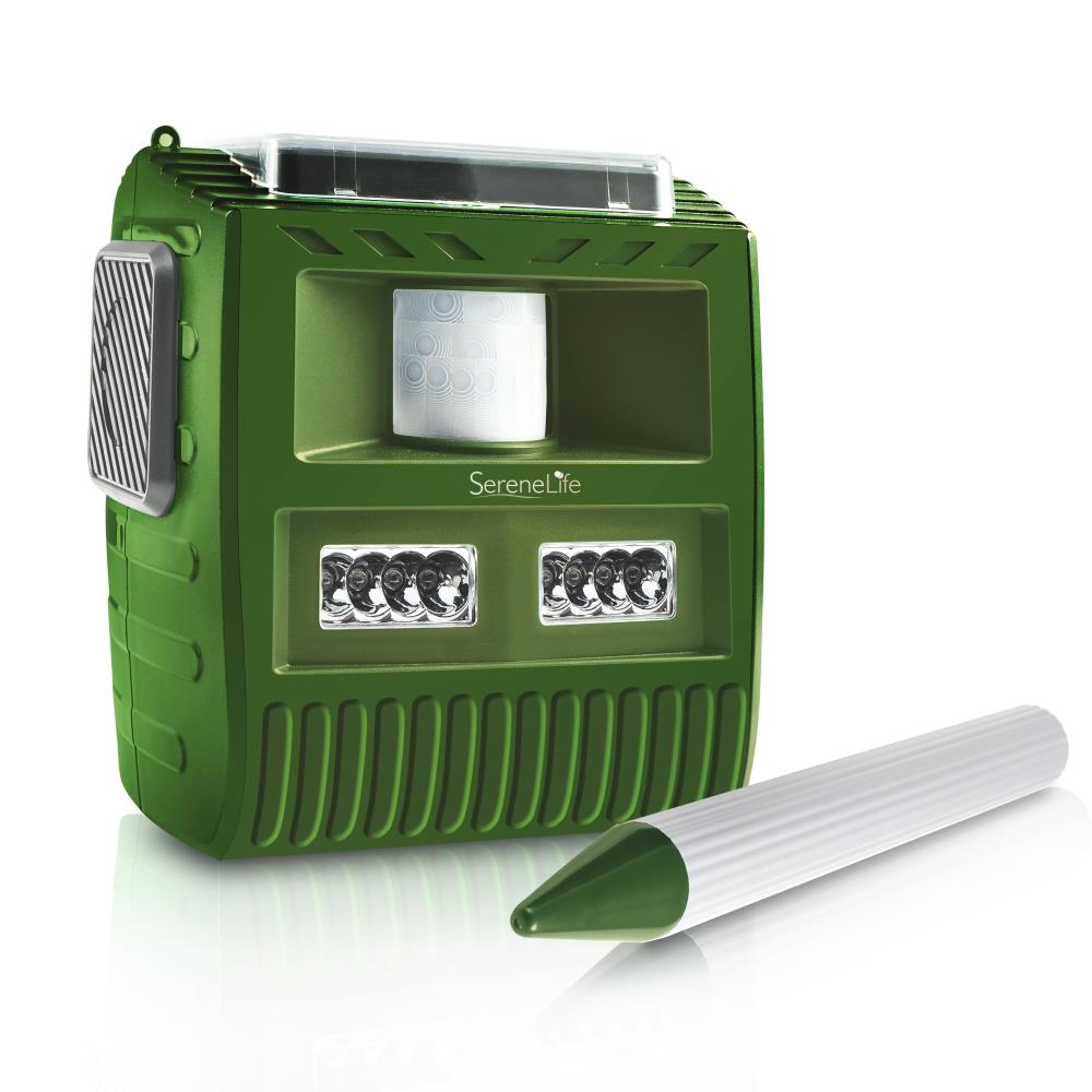 Solar Powered Animal Repeller & Pest Control Device - Ultrasonic Outdoor Garden Protection for Deer, Rabbits, Cats & Insects - Perfect for Yard, Farm & Home Use