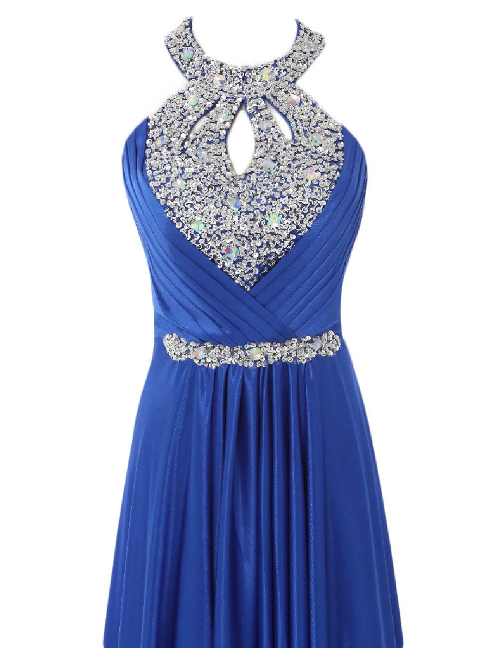 Elegant Backless Beaded Prom Dress for Women - Formal Evening Gown for Parties, Dances & Special Occasions | Perfect for Homecoming, Graduation & Black Tie Events