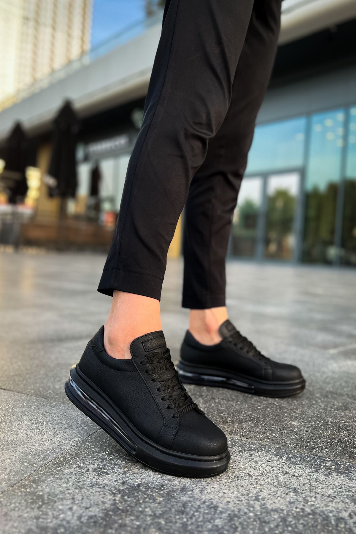 Ariaso CH271 CRT Men's Casual Sneakers - Black | Comfortable Walking Shoes for Daily Wear & Outdoor Activities