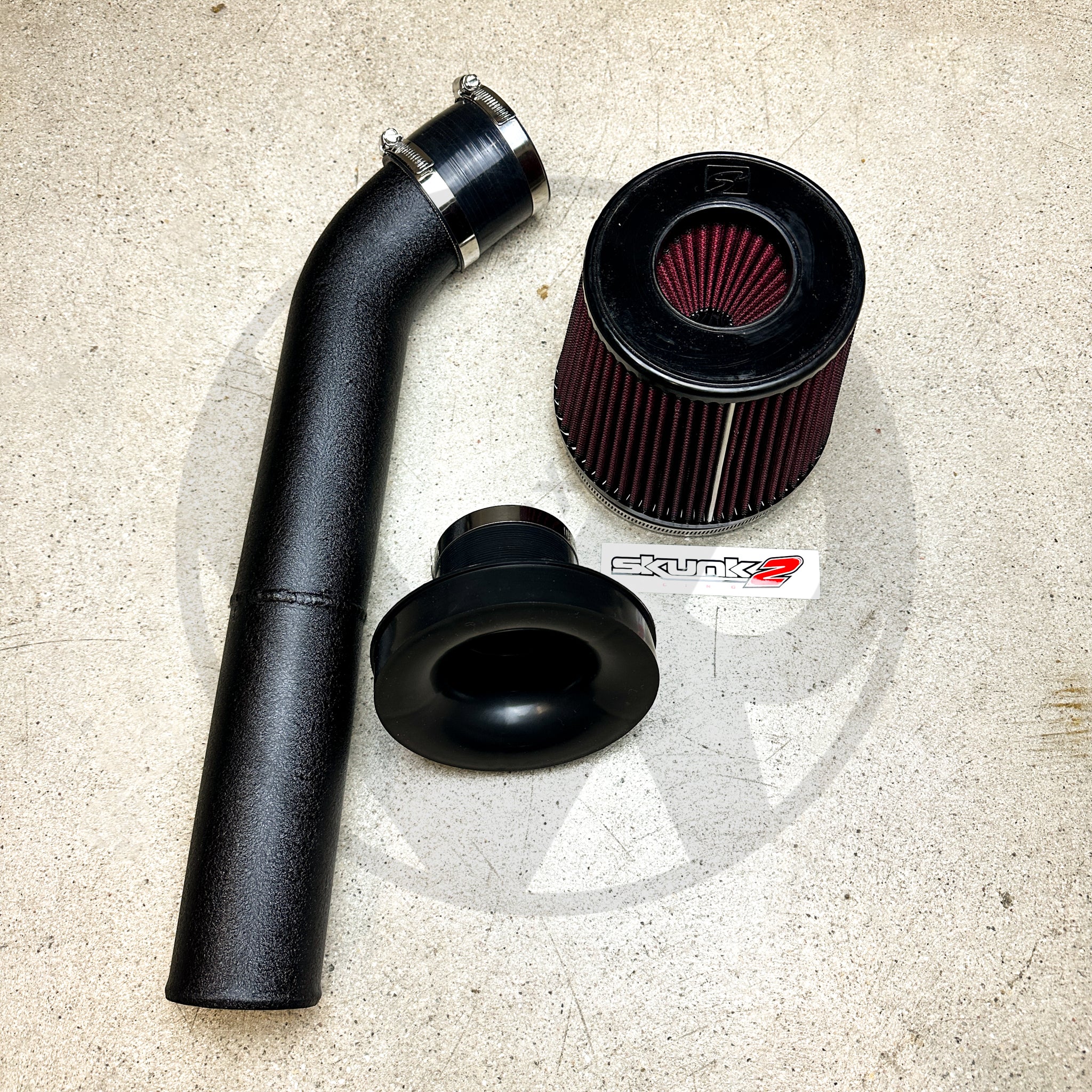 Skunk2 Ultra Street 3 Inch Air Intake System for Honda Civic & Integra - Wrinkle Black Finish | High-Performance Cold Air Intake Upgrade | Street Racing & Daily Driving