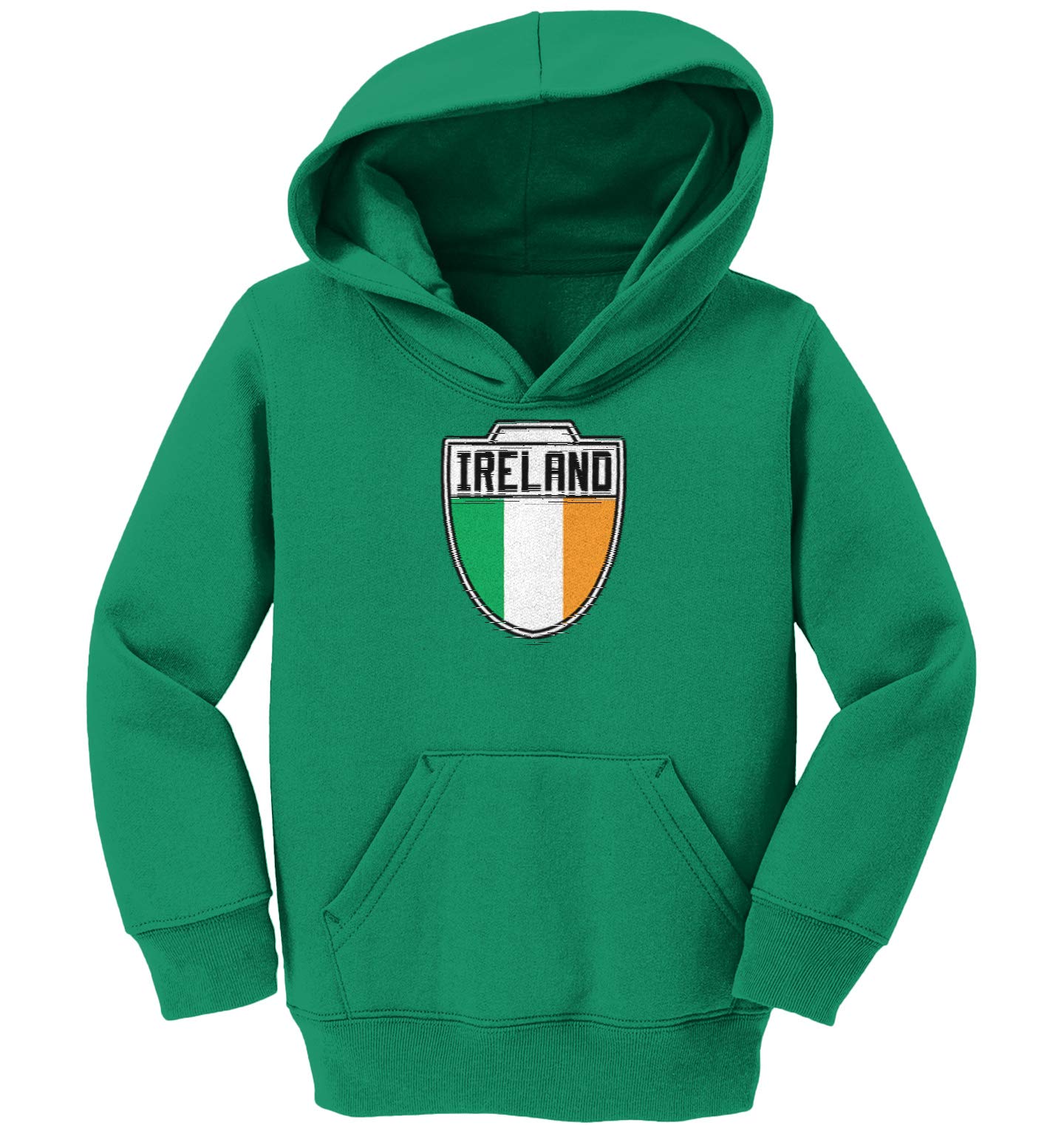 Ireland Soccer Jersey Fleece Hoodie for Toddler & Youth - Comfortable & Warm Pullover for Kids Soccer Fans, Game Day & Outdoor Activities