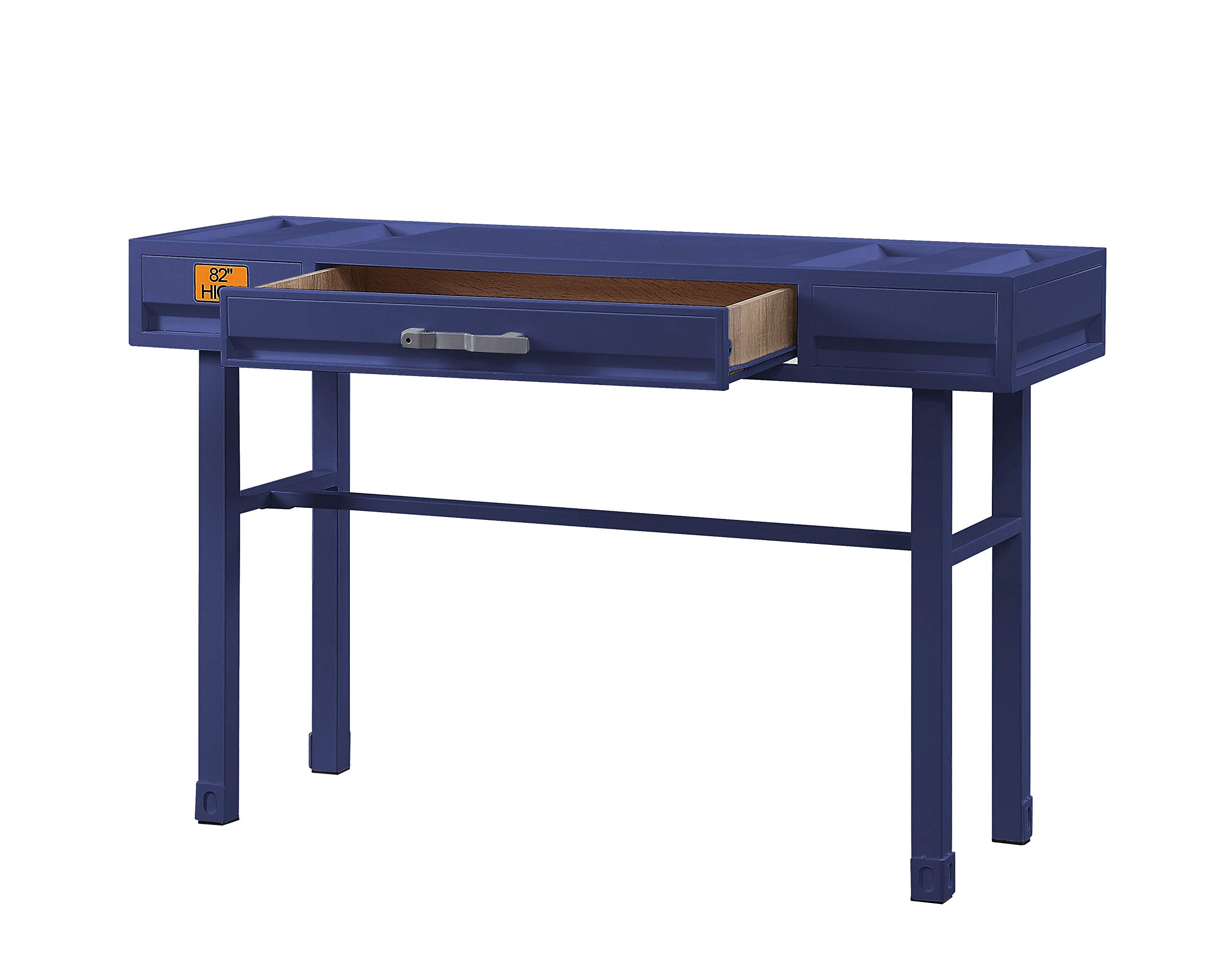 Blue Acme Cargo Vanity Desk for Home Office & Makeup