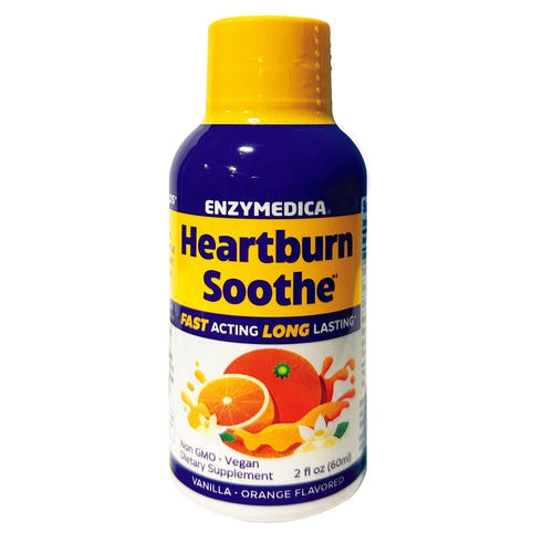 Enzymedica Heartburn Soothe Shots - Fast-Acting Digestive Relief for Acid Reflux & Indigestion - Perfect for Travel, Work & After Meals