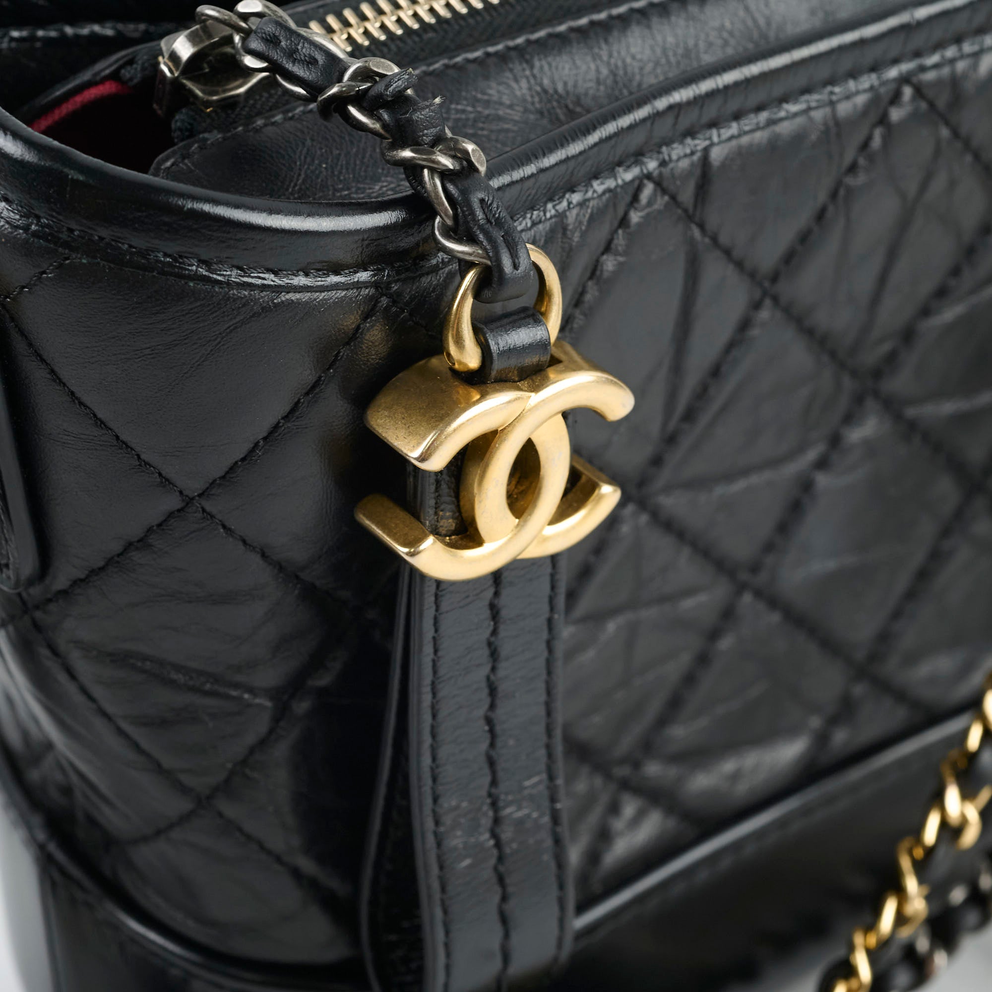 Chanel Small Gabrielle Black Handbag with Microchip - Luxury Designer Crossbody Bag for Women, Perfect for Date Night & Evening Events