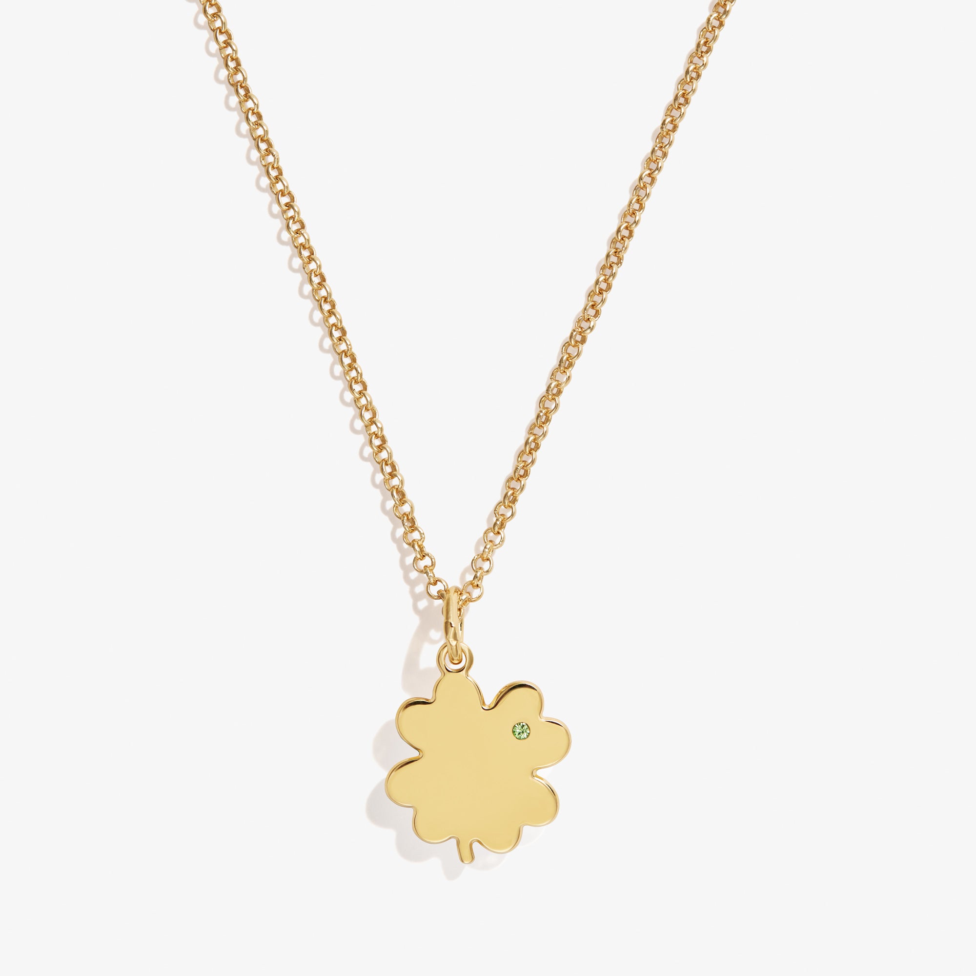 Lucky Four Leaf Clover Pendant Necklace for Women - 21 Inch Stainless Steel Chain - Perfect for St. Patrick's Day Gifts & Everyday Wear