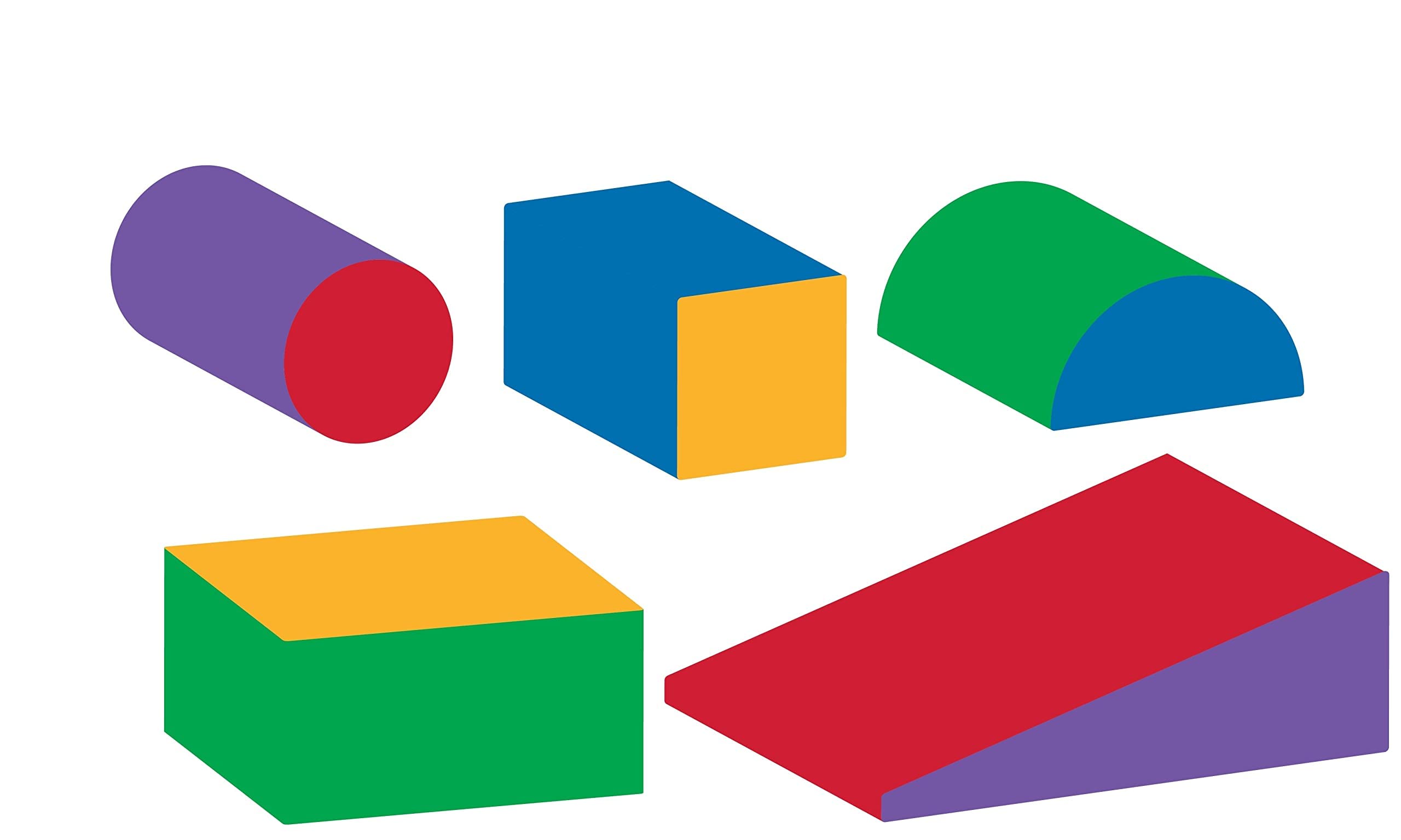 Play22 Soft Foam Climbing Blocks for Toddlers - 5 Piece Indoor Baby Gym Set with PU Leather, Waterproof & Easy Clean | Perfect for Crawling, Climbing & Early Childhood Development at Home or Daycare