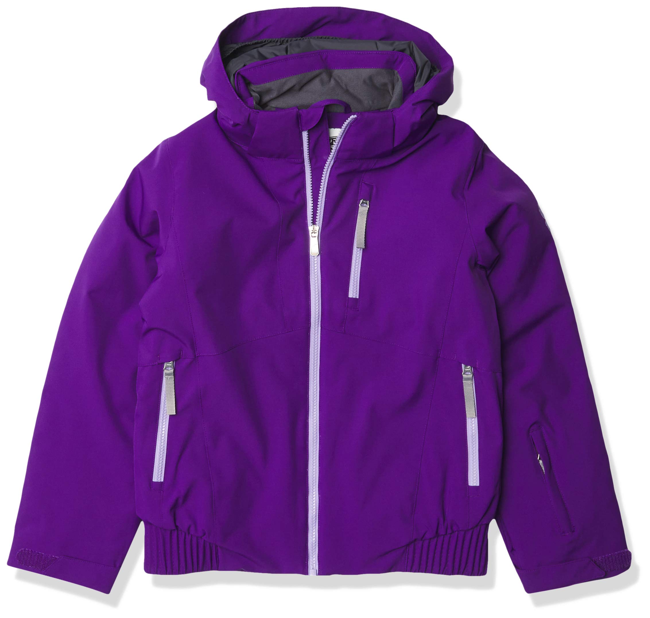 Spyder Girl’s Lola Jacket - Waterproof Kids Winter Coat with Hood, Full Zip Fleece Lined Jacket for Outdoor Activities, Skiing, and Snow Play