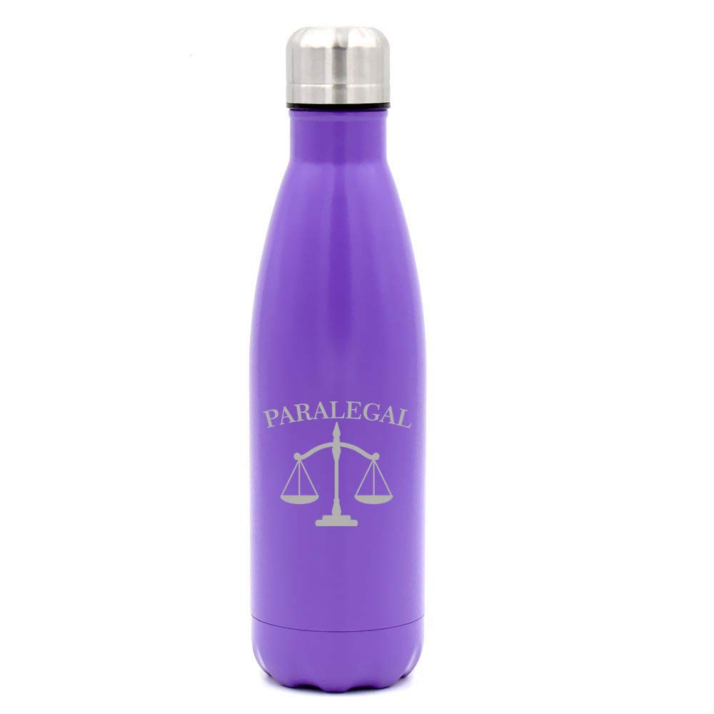 17 oz. Double Wall Vacuum Insulated Stainless Steel Water Bottle - Leak Proof Travel Mug for Hot & Cold Drinks - Perfect for Office, Gym, Hiking & Outdoor Activities