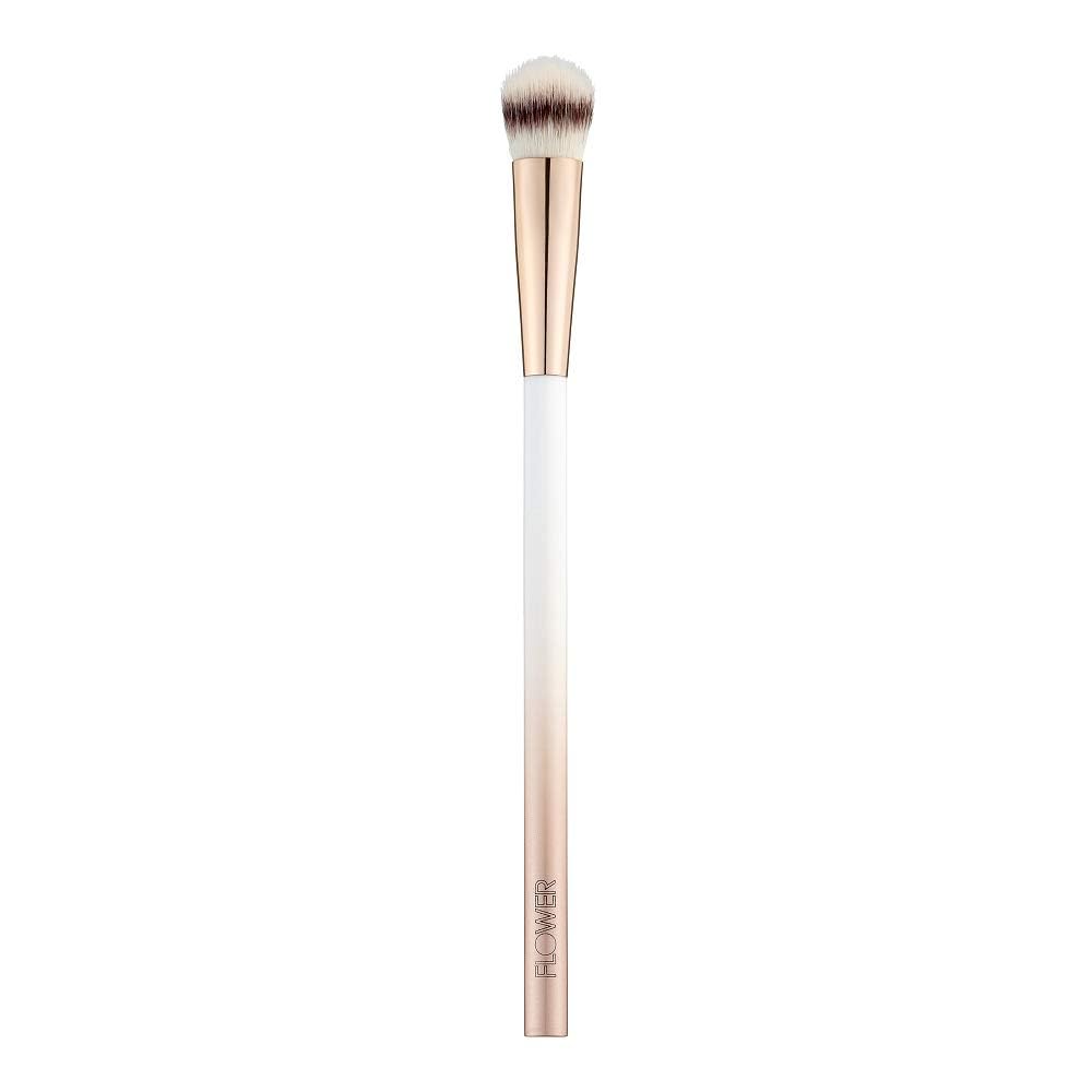 FLOWER BEAUTY Professional Makeup Brushes Set - Tapered Concealer Brush for Liquid & Cream Concealers | Soft Synthetic Fiber Bristles | Washable & Reusable | 3-Piece Pack | Perfect for Flawless Base Makeup & Contouring