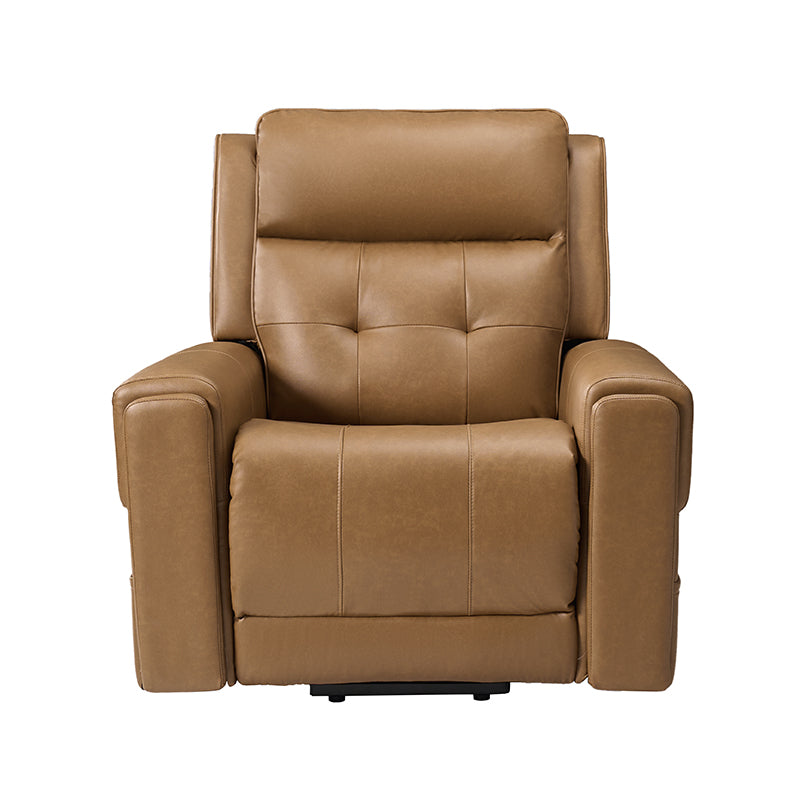 Horace Lift Support Deluxe Power Recliner Chair - Electric Massage Reclining Sofa with USB Charger & Cup Holders - Perfect for Living Room, Home Theater & Elderly Comfort