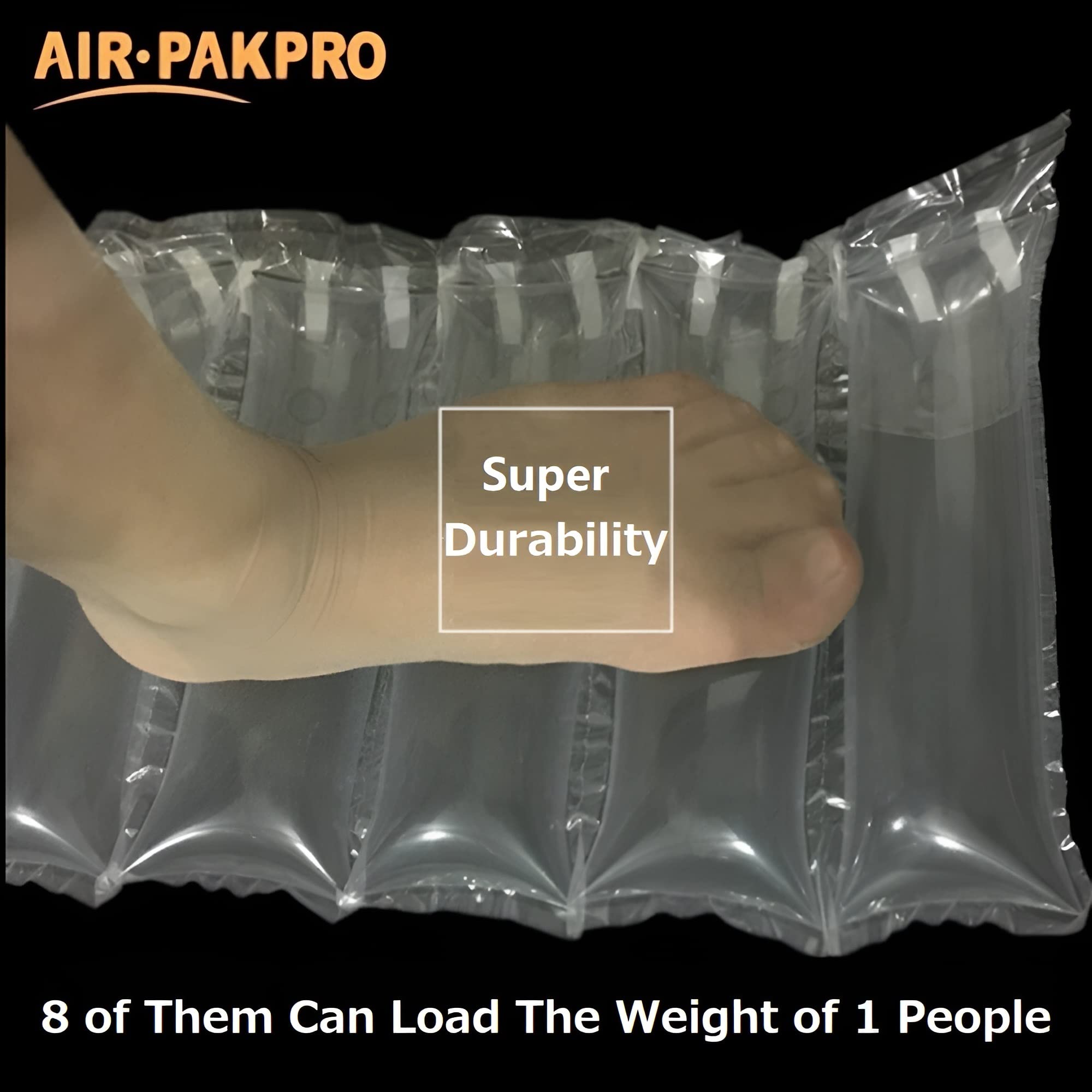 33Ft Heavy Duty Packing Air Cushion Bags - Inflatable Air Pillows for Shipping Protection, Void Fill Packaging Cushioning with Hand Pump - Perfect for Ecommerce, Moving Boxes & Fragile Item Protection