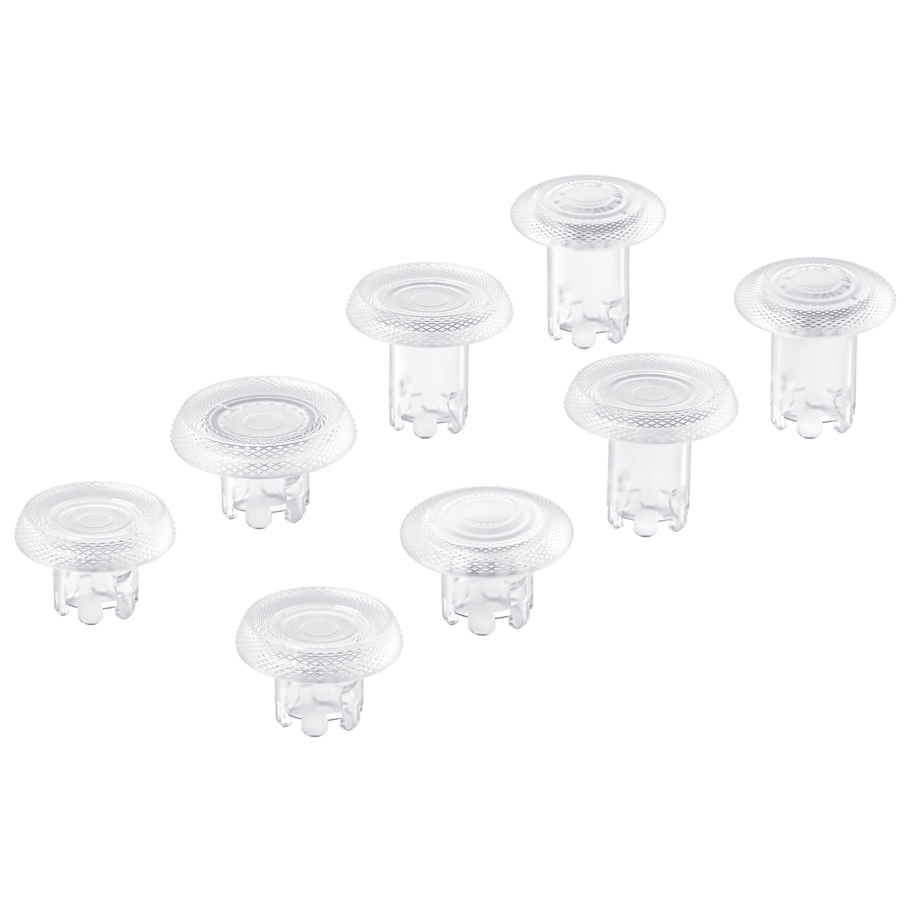 eXtremeRate Clear Interchangeable Thumbsticks for PS5 Edge Controller - Premium Replacement Joysticks for Enhanced Gaming Performance - Perfect for FPS, Racing & Competitive Gaming
