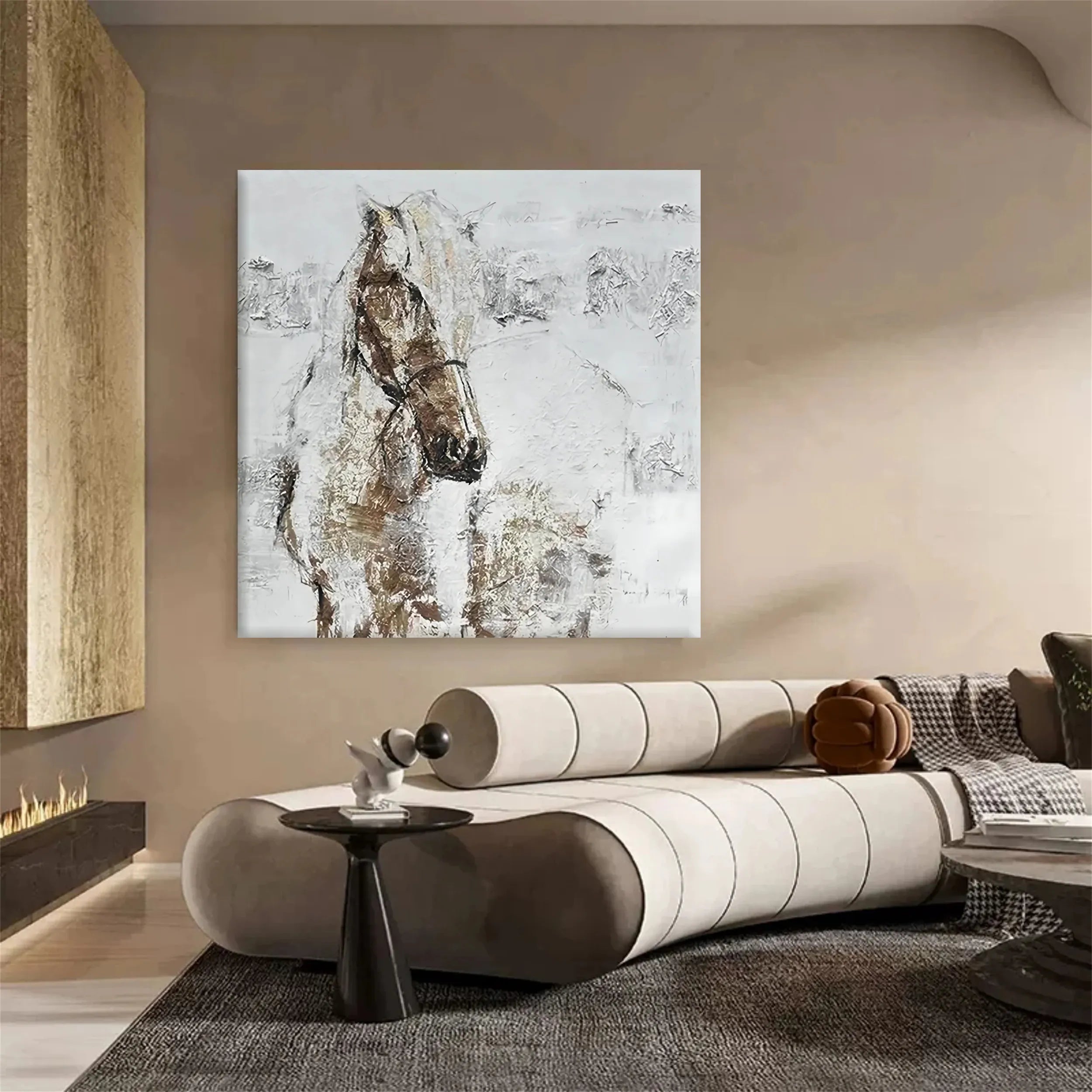Animal Art Painting #AP049 - Handmade Canvas Wall Decor for Living Room, Bedroom & Office