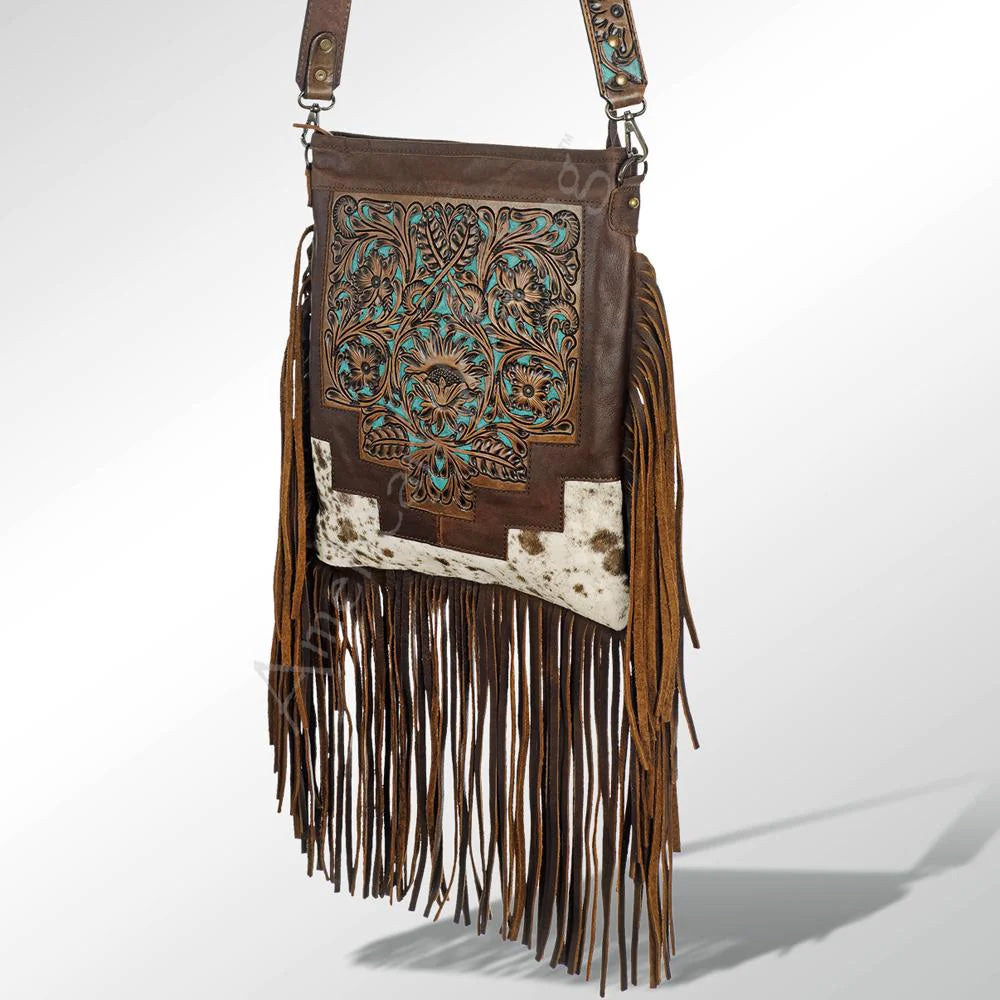 American Darling Genuine Leather Crossbody Bag for Women - Stylish Cowhide Purse for Daily Use, Travel & Shopping