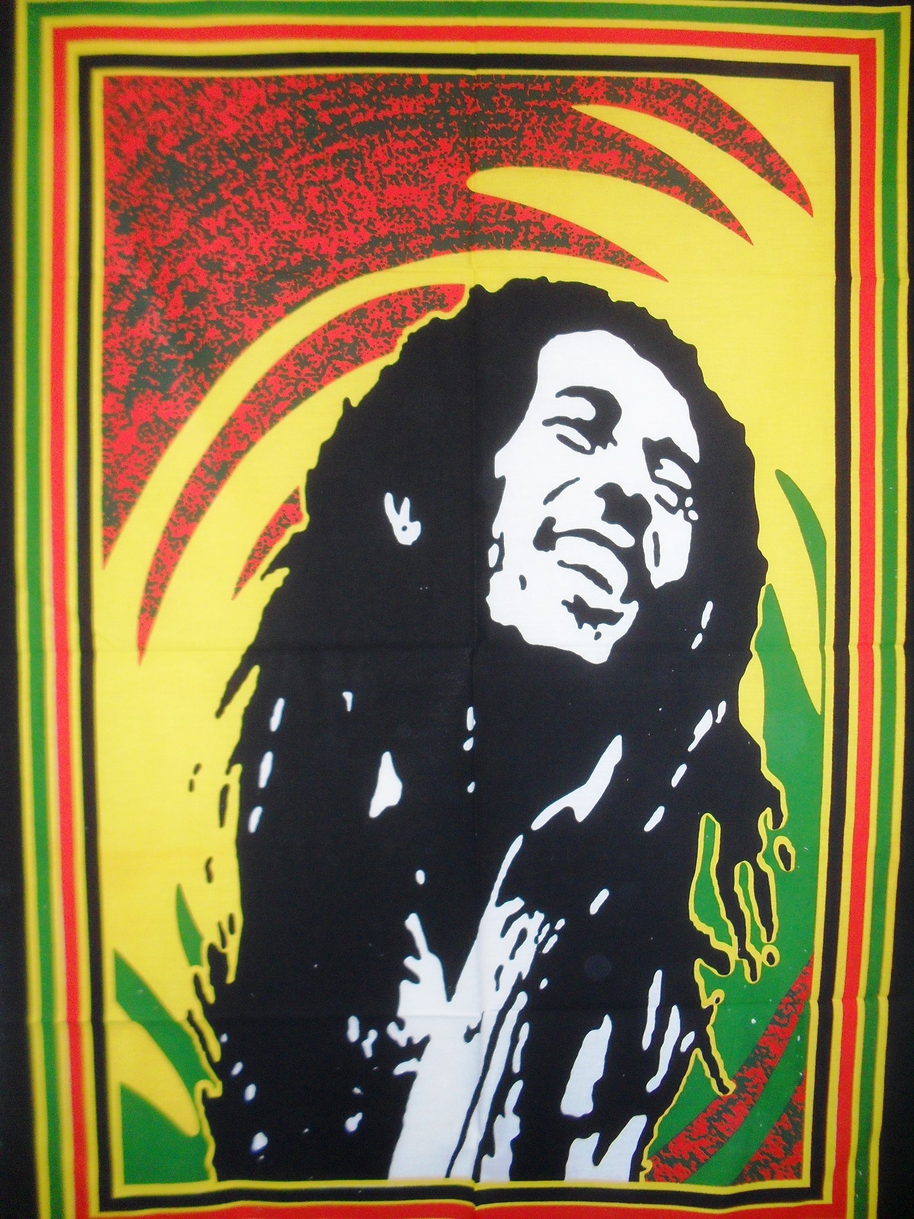 Bob Marley Poster Tapestry - 30x40 Inches Reggae Wall Art, Dorm Room Decor, Bohemian Wall Hanging for Bedroom, Living Room & Music Studio (Perfect for Fans, Hippie Style & Home Aesthetics)