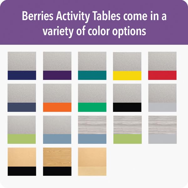 Jonti-Craft Berries 6438JCE008 Adjustable Height Trapezoid Activity Table (15