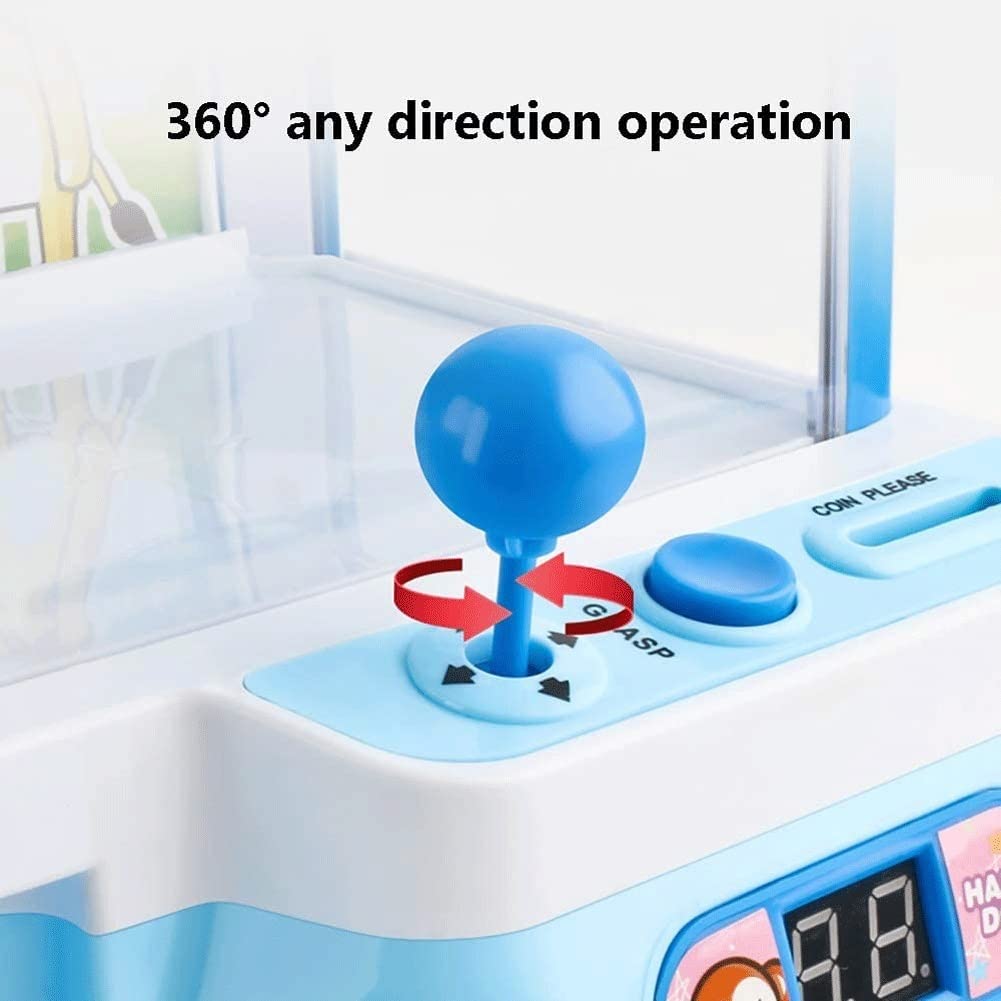 Pink Mini Electric Claw Machine Toy for Kids - Coin-Operated Candy & Doll Catcher Game, Fun Home Arcade Gift for Birthday & Parties - Perfect for Playrooms, Game Nights & Carnival-Themed Events