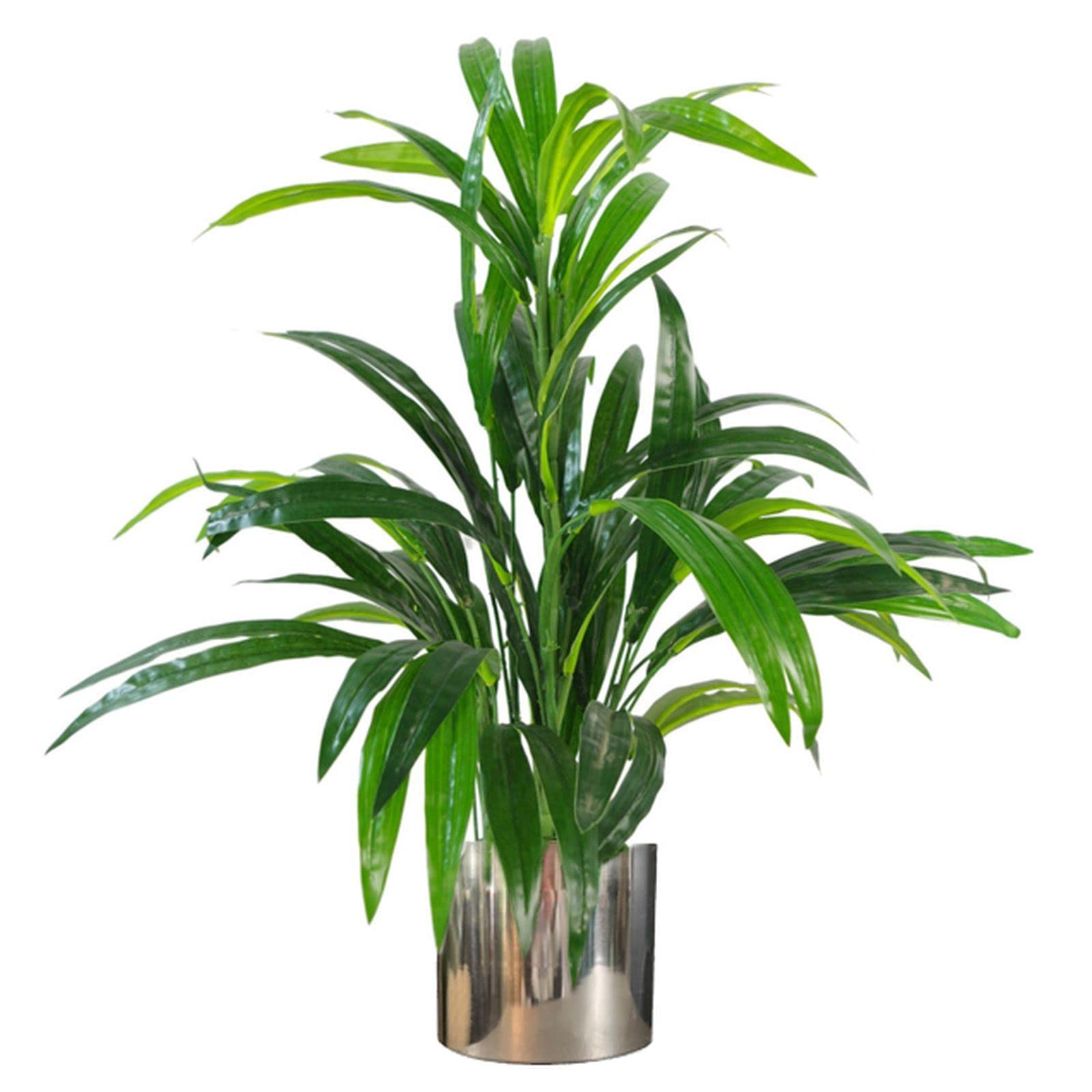 Brushed Silver Metal Planter - 8 x 7 Inch Modern Indoor/Outdoor Flower Pot for Home Decor, Office Plants & Garden Succulents