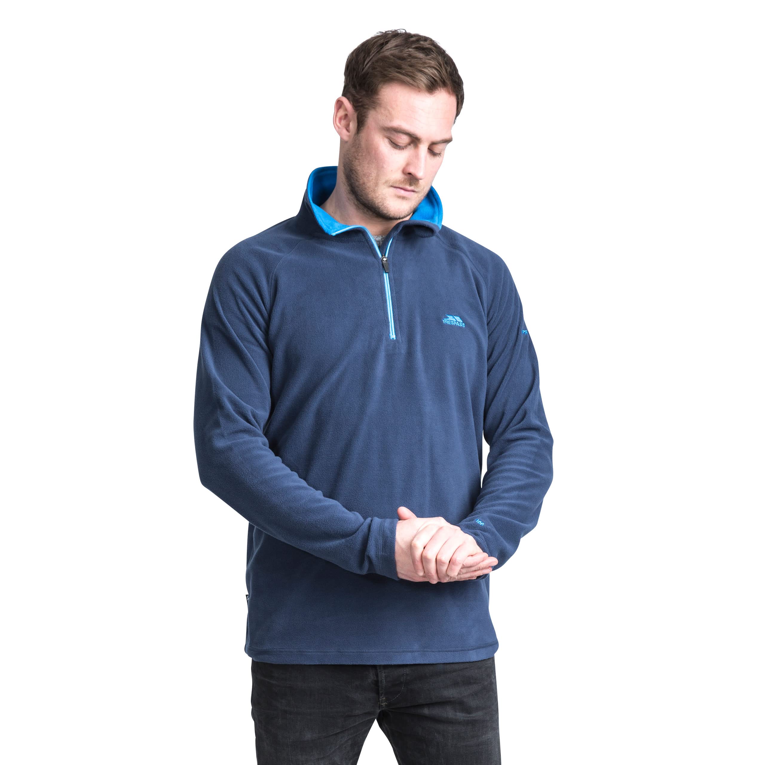 Trespass Men's Blackford Microfleece Jacket - Lightweight Warm Winter Coat for Hiking, Camping & Outdoor Activities