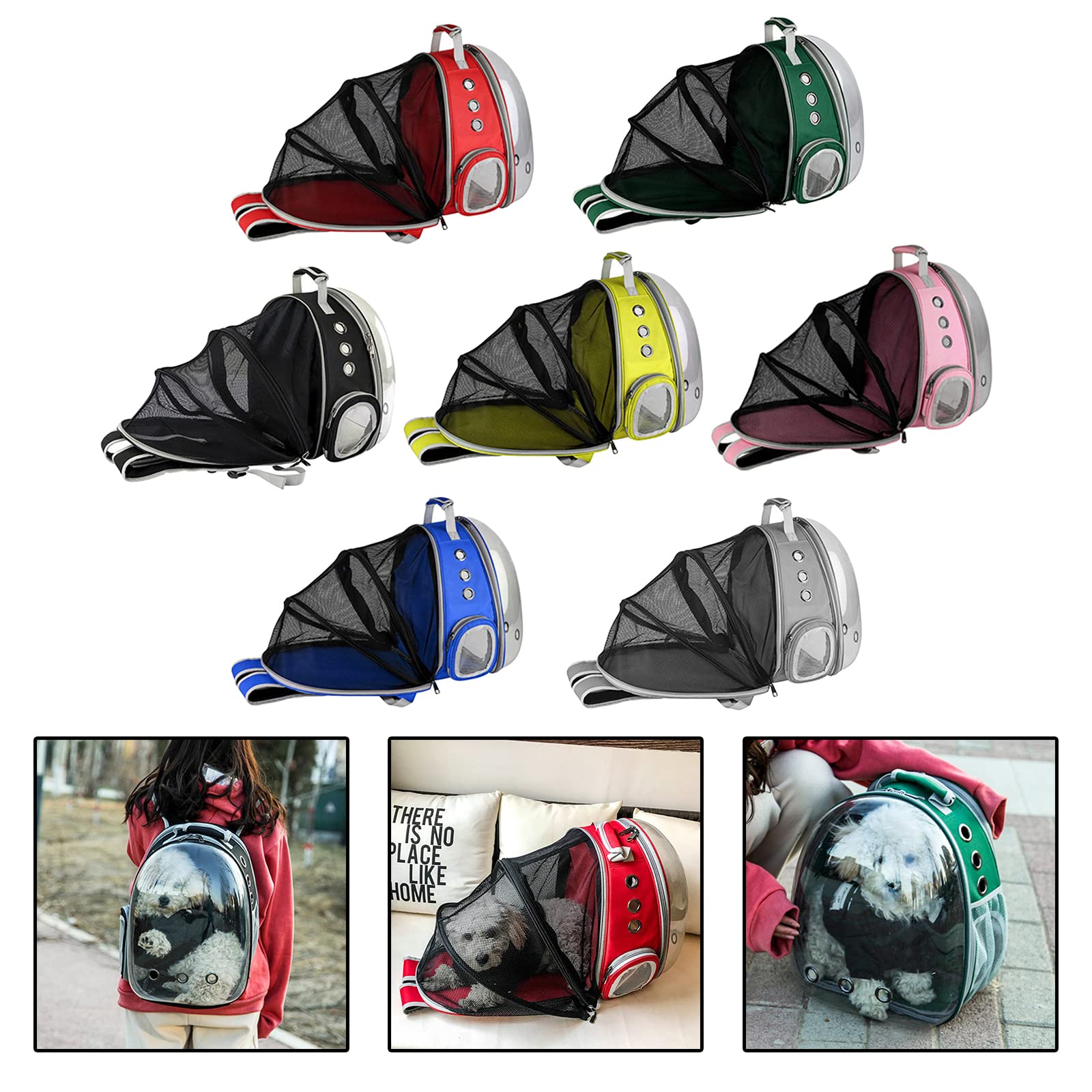 Enakshi Expandable Cat Carrier Backpack - Clear Bubble Pet Travel Backpack for Cats & Small Dogs, Airline Approved, Breathable & Durable, Perfect for Hiking, Traveling, Sightseeing & Outdoor Adventures | Yellow