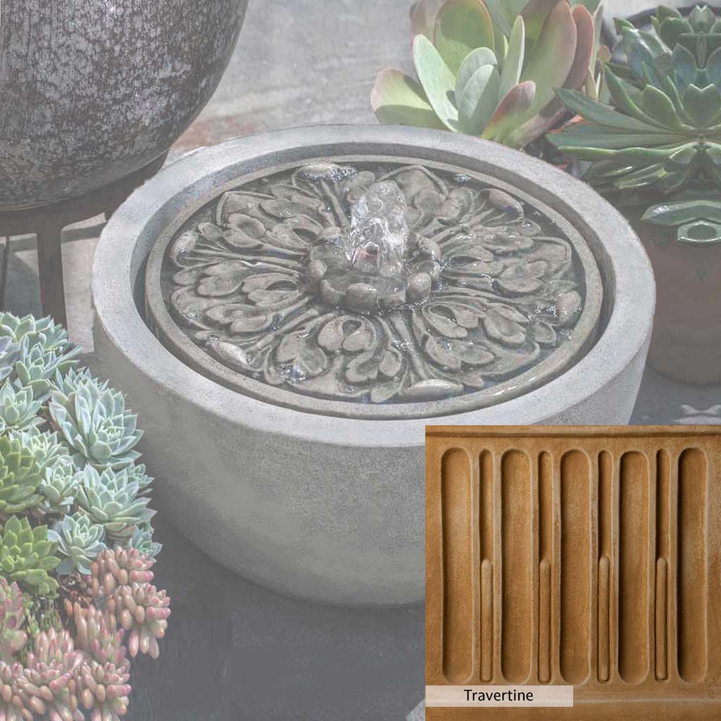 Campania International M Series Medallion Fountain - Outdoor Garden Water Feature for Patio, Yard & Landscape Decor | Classic Roman Design Waterfall Fountain