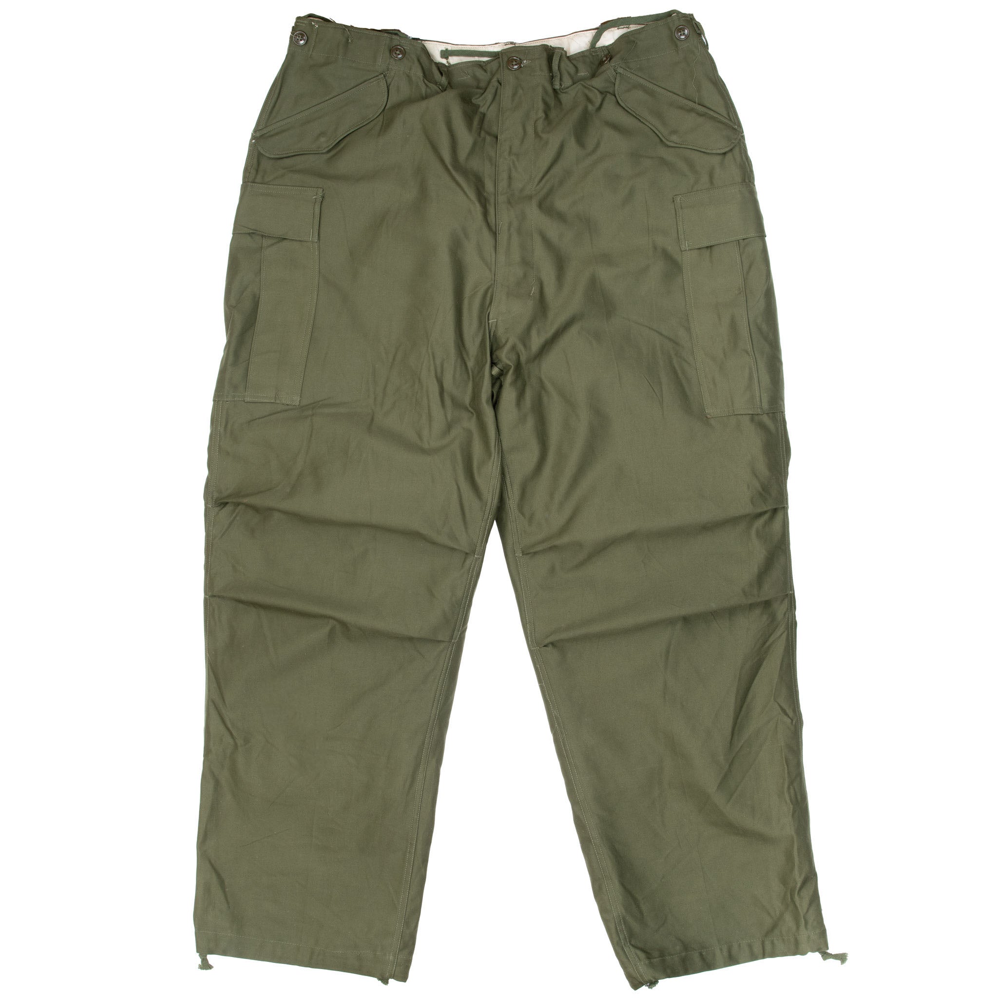 Vintage US Army M51 Field Trousers with Liner - Korean War Era Military Pants - XL Long Size - Durable Outdoor Work & Historical Reenactment Gear