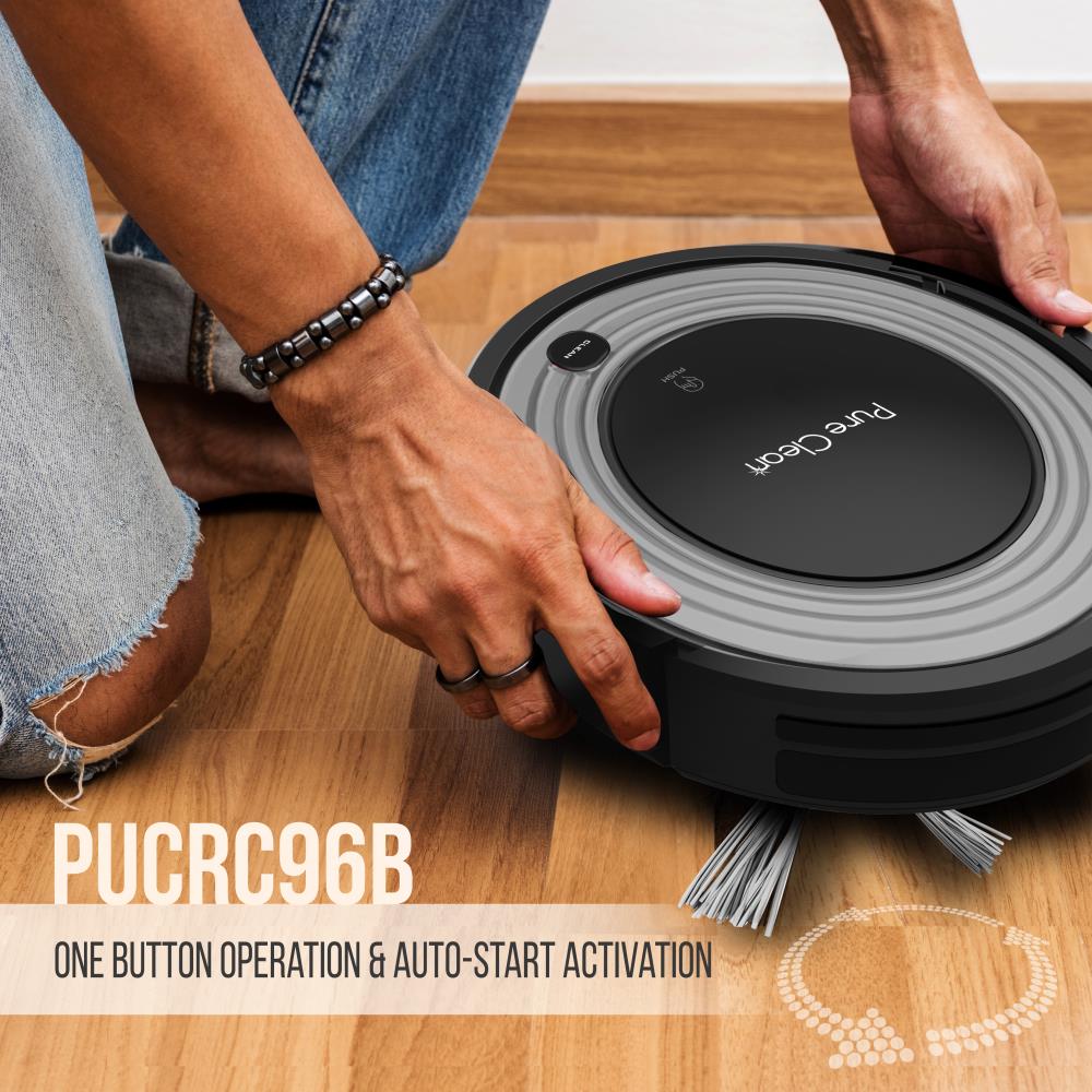 PureClean Smart Robot Vacuum Cleaner with Wi-Fi, Self-Charging, 1500Pa Strong Suction for Hardwood Floors & Carpets - Perfect for Pet Hair, Dust & Daily Home Cleaning