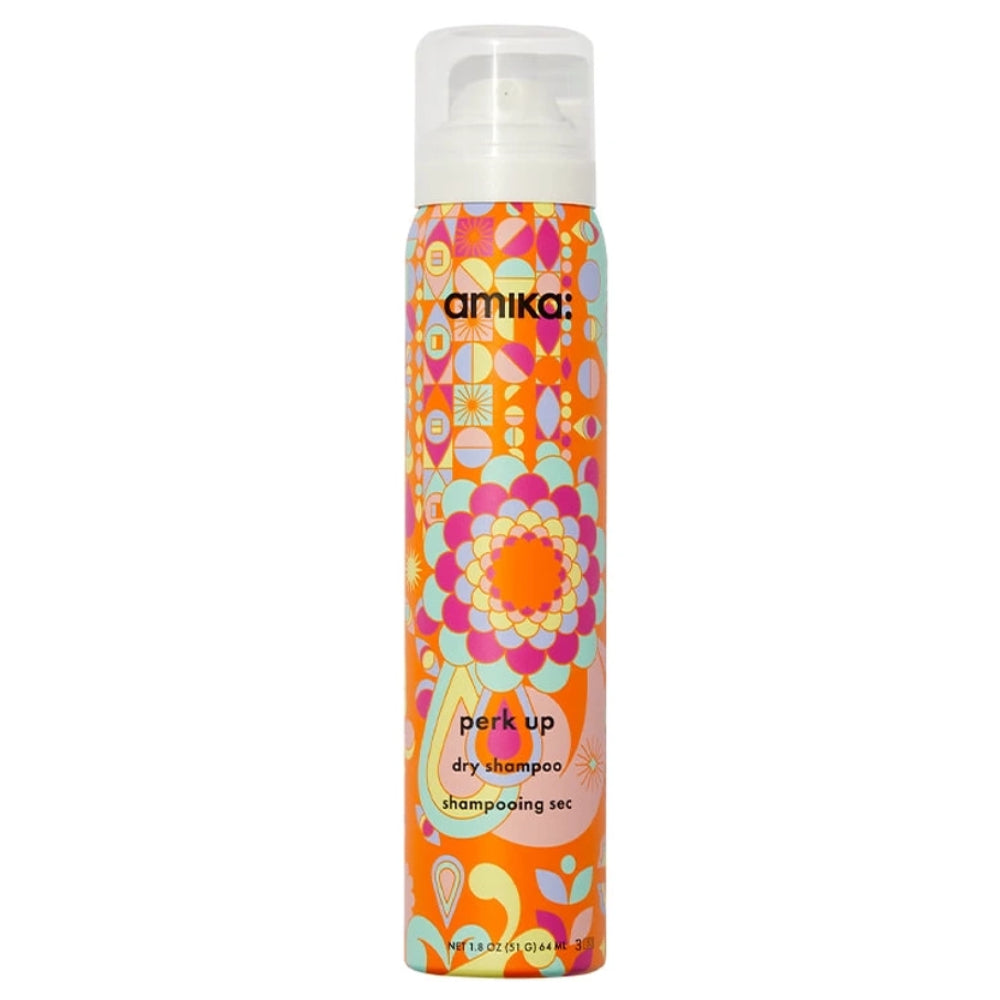 Amika Perk Up Dry Shampoo for Oily Hair - Volumizing & Refreshing Spray - Vegan & Cruelty-Free Hair Care - Perfect for Travel, Gym & Busy Mornings