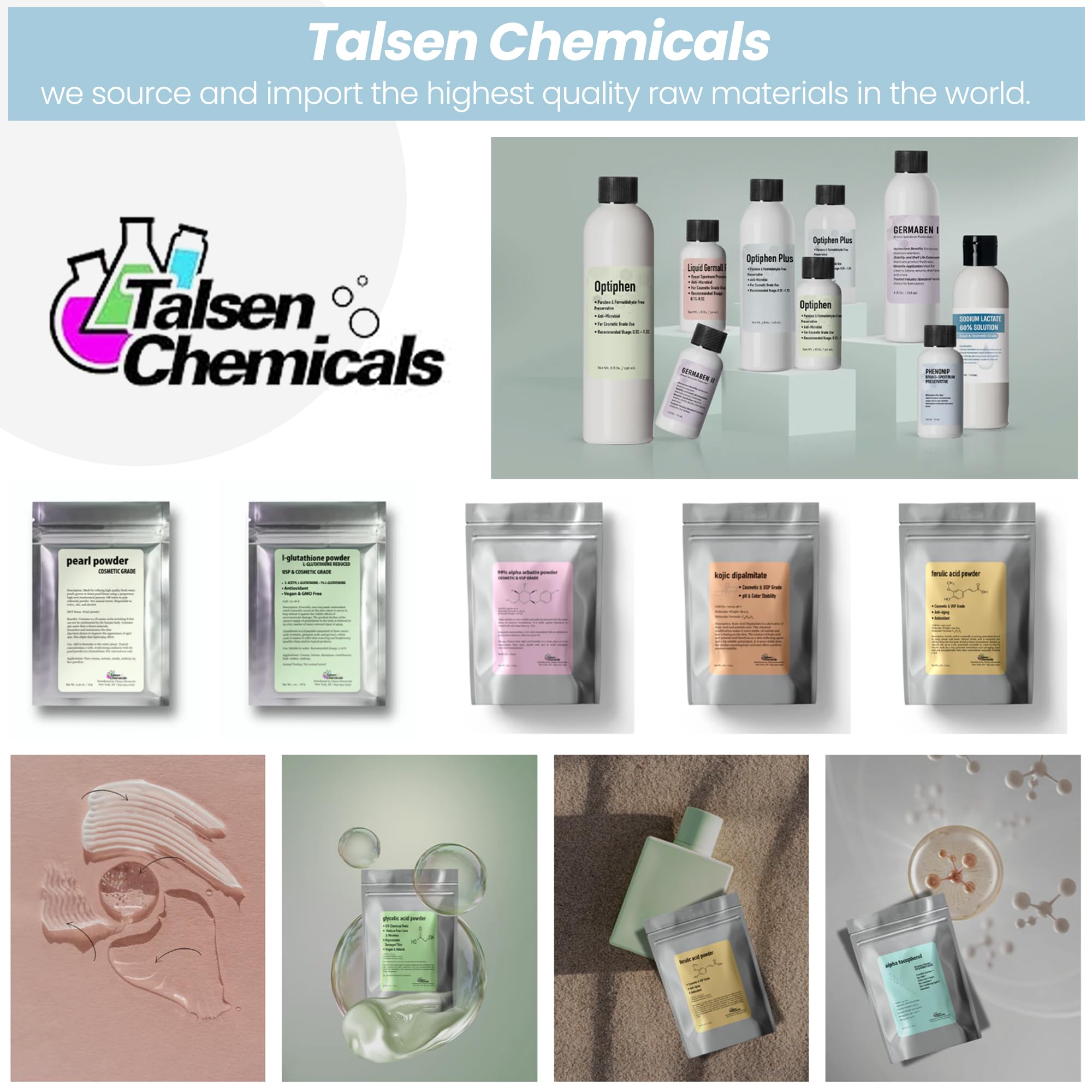 Premium Cetearyl Alcohol 16 Oz (453.6g) - Organic Emulsifying Wax for DIY Cosmetics, Body Butter, Conditioners, Scrubs & Creams | Talsen Chemicals | Perfect for Homemade Skincare & Haircare Products