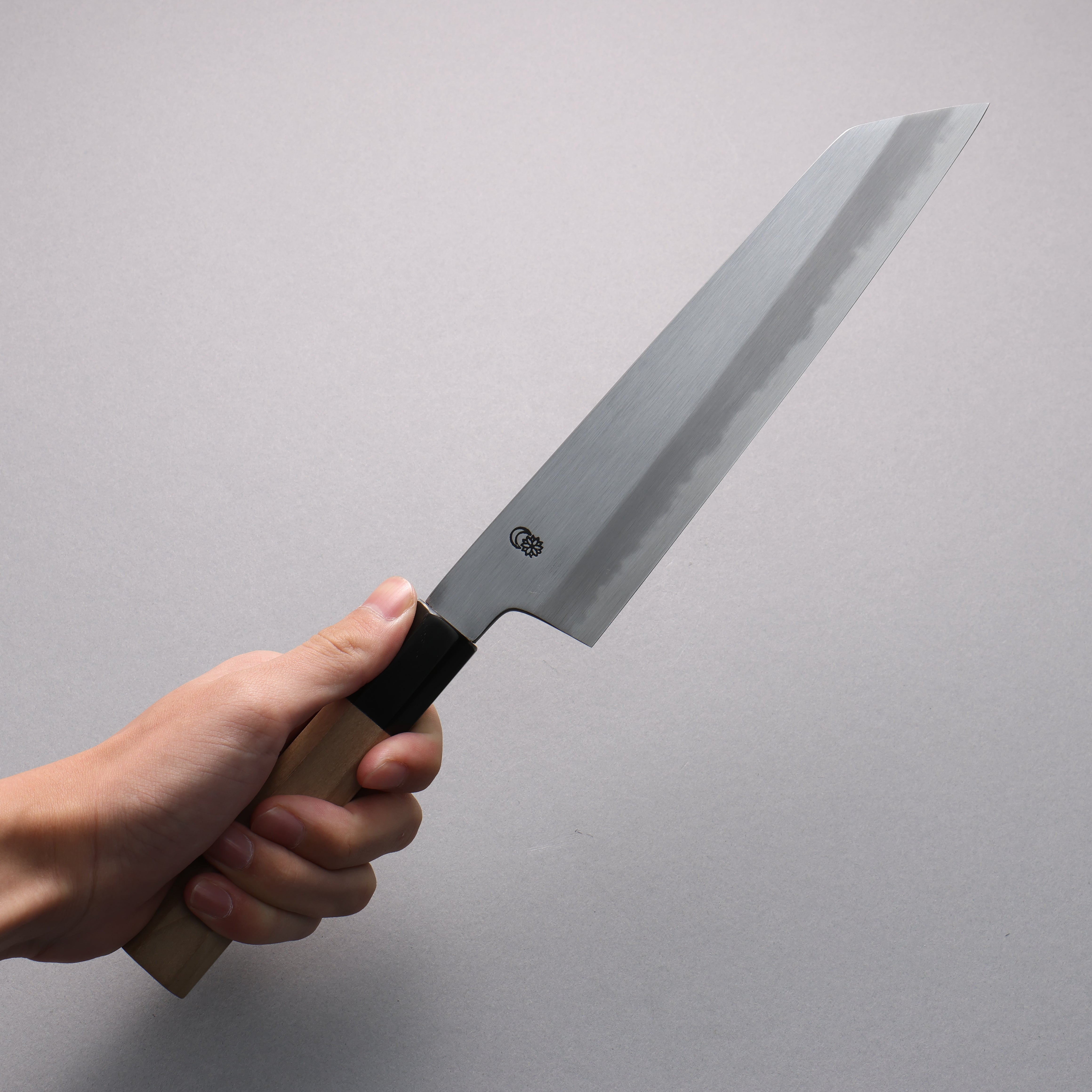 Premium Kikuzuki White Steel No.2 Kiritsuke Gyuto Knife 210mm - Japanese Chef Knife with Magnolia Wood Handle - Perfect for Sushi, Sashimi & Precision Vegetable Cutting